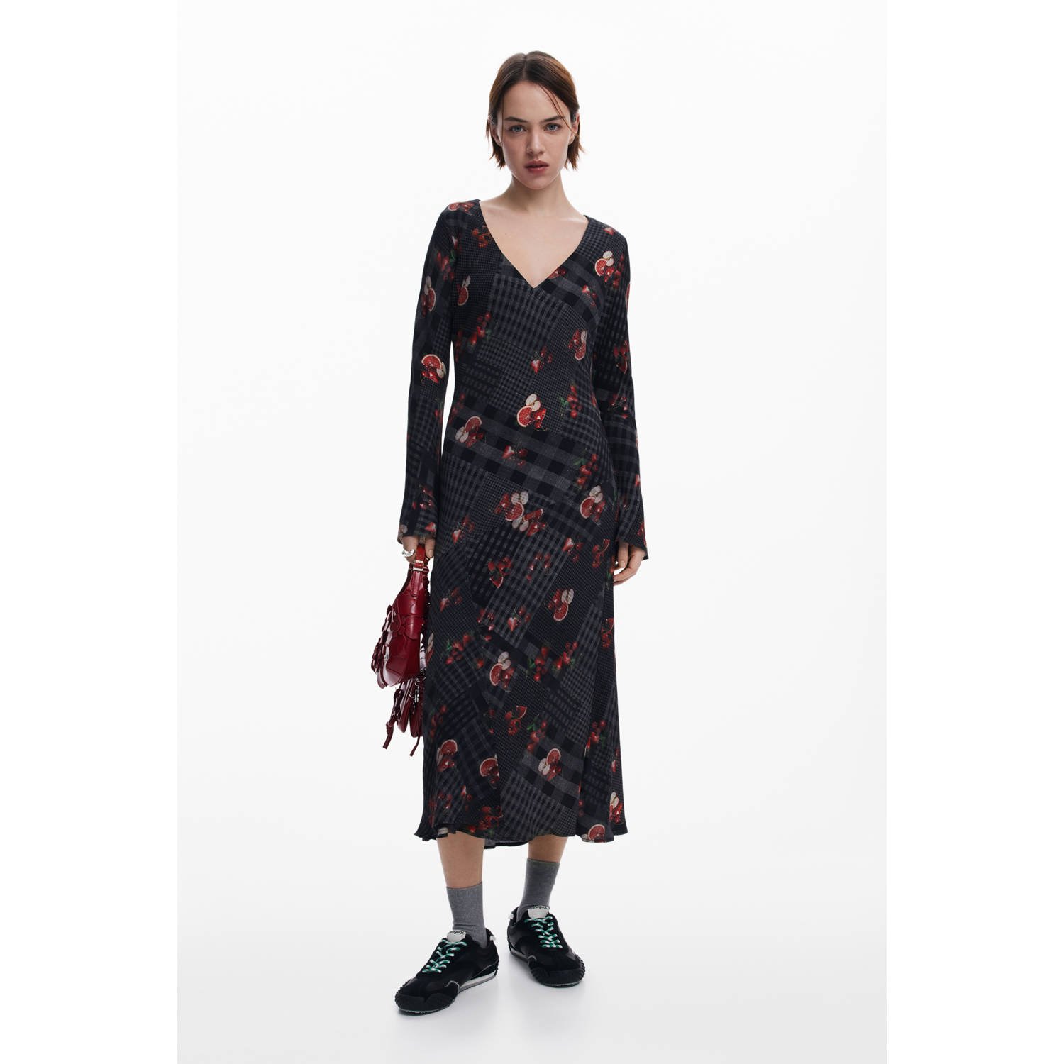 Desigual midi jurk zwart