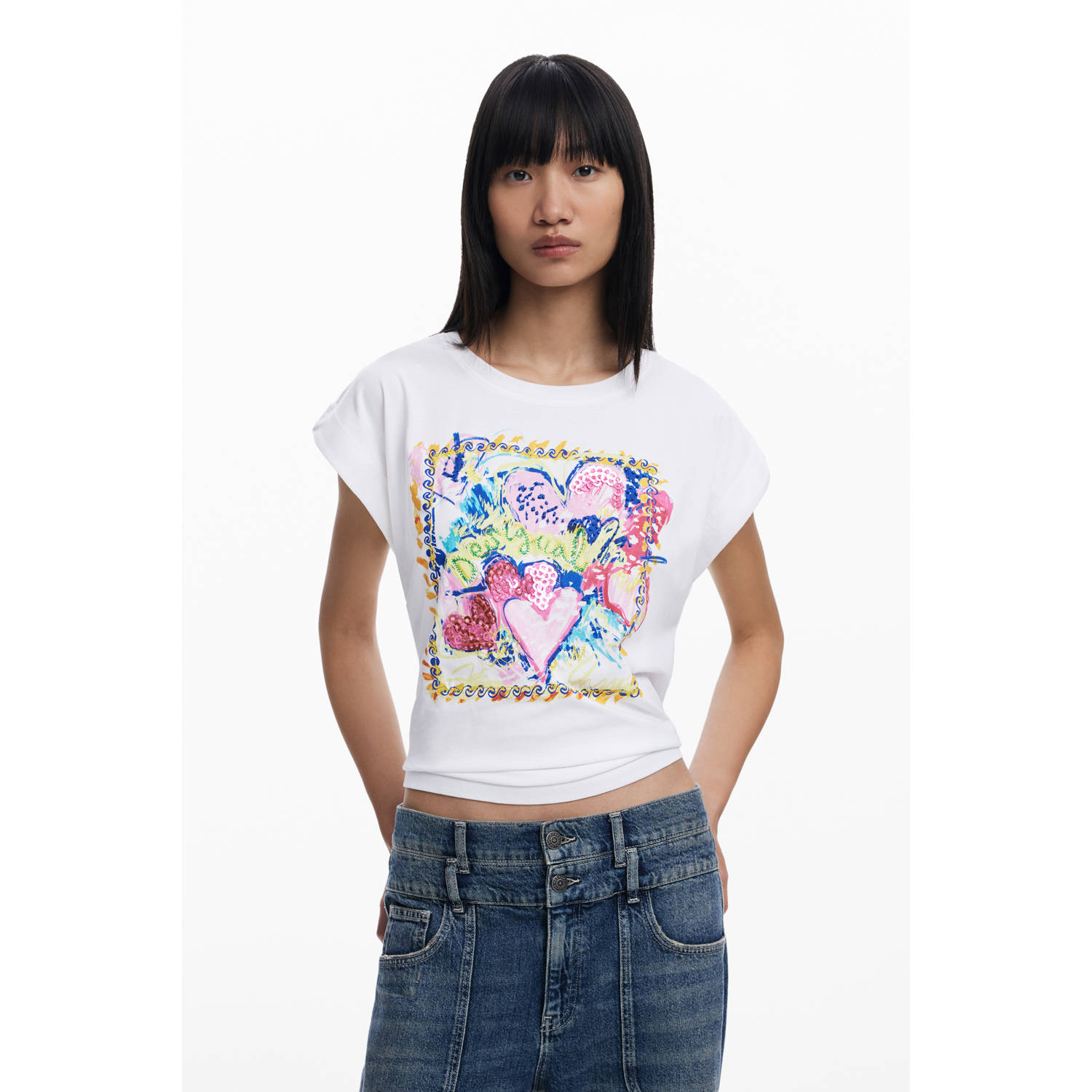 Desigual T-shirt wit