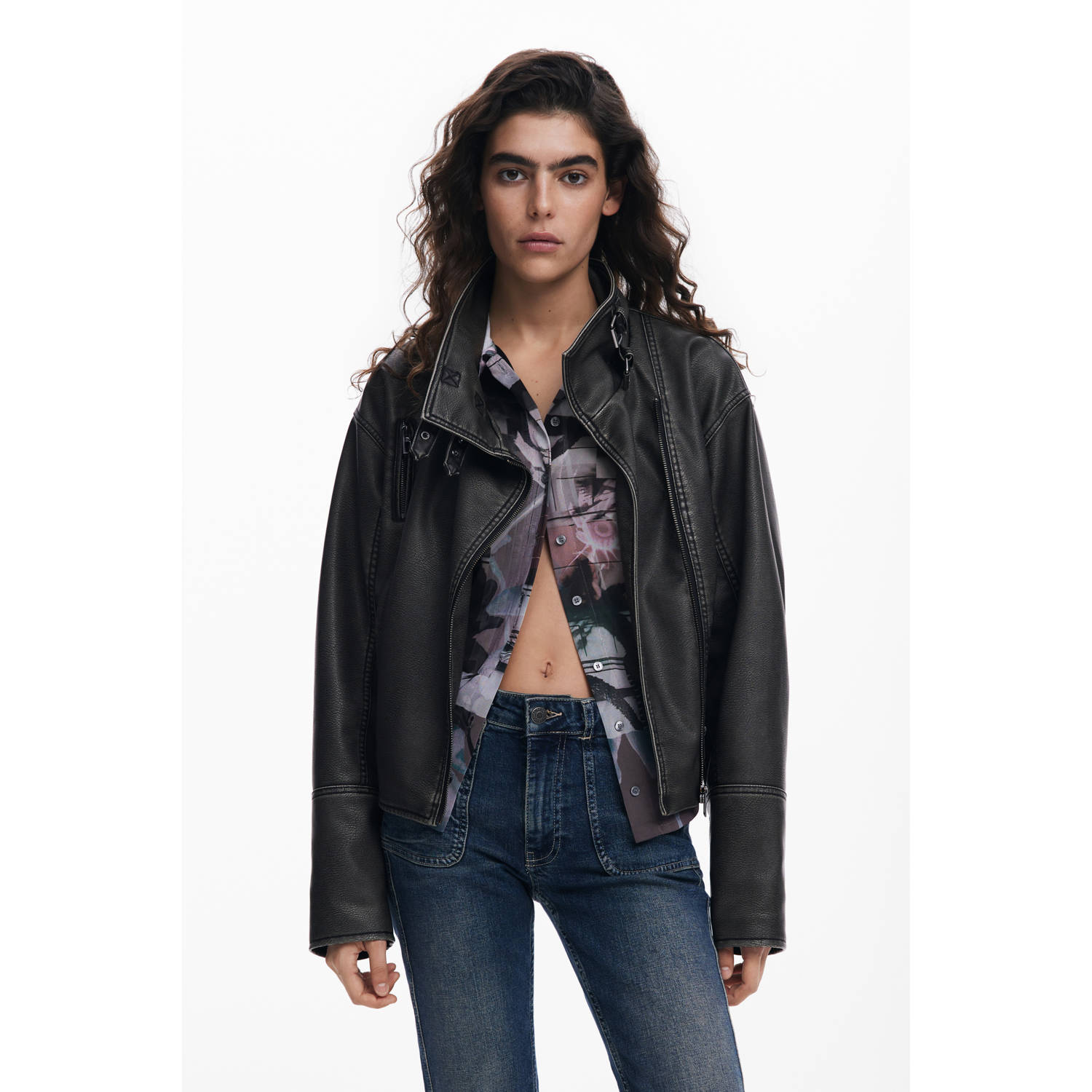 Desigual Polyester Lente Zomer Damesjassen Collectie Black Dames