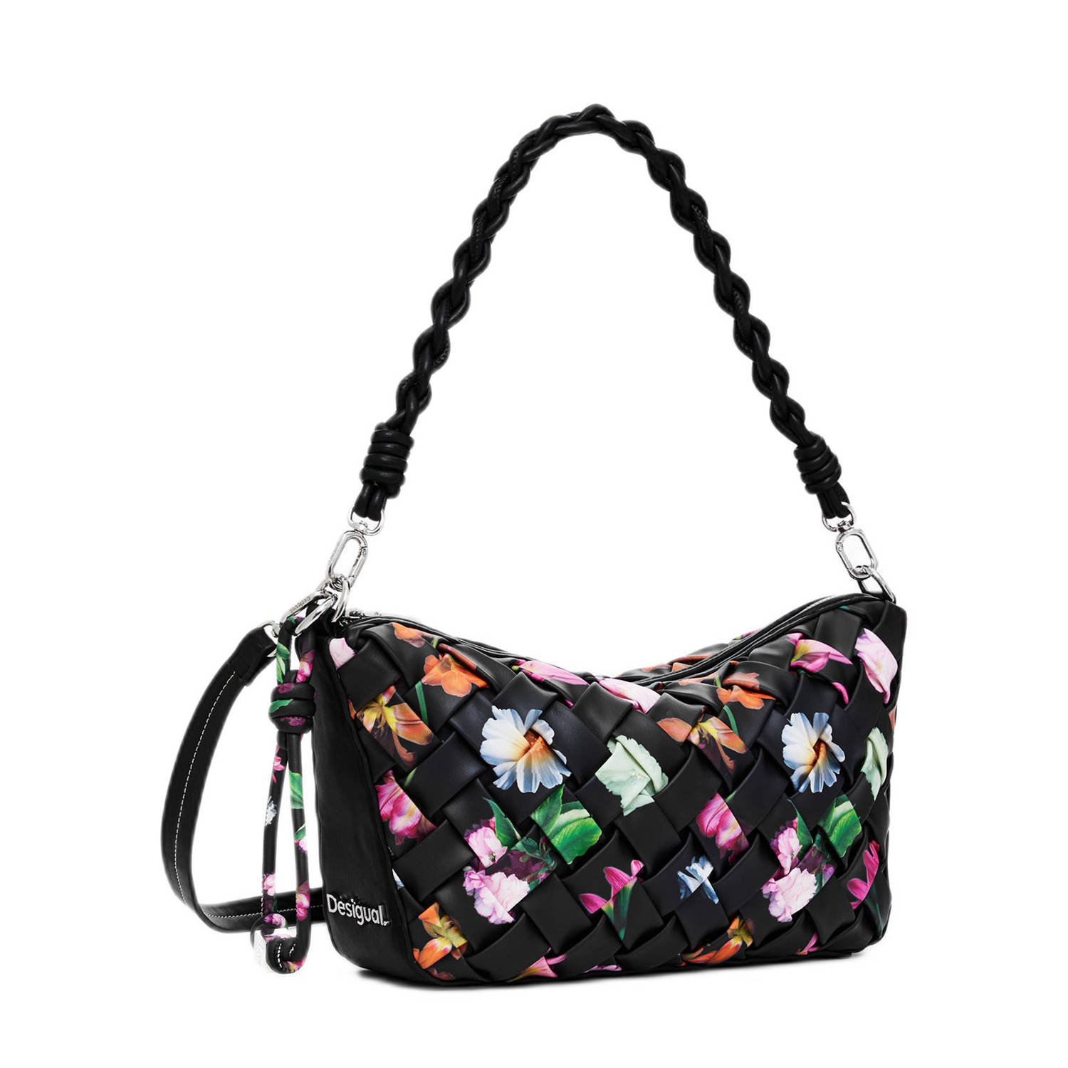 Desigual crossbody tas met all over print zwart