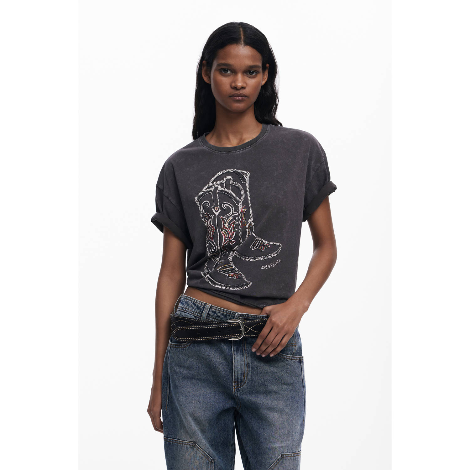 Desigual top grijs