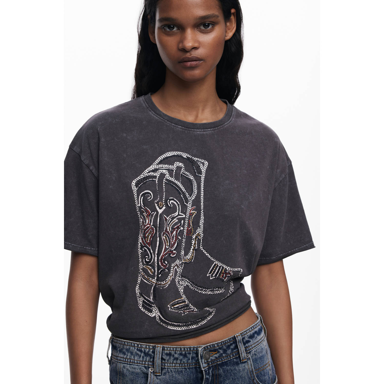Desigual top grijs