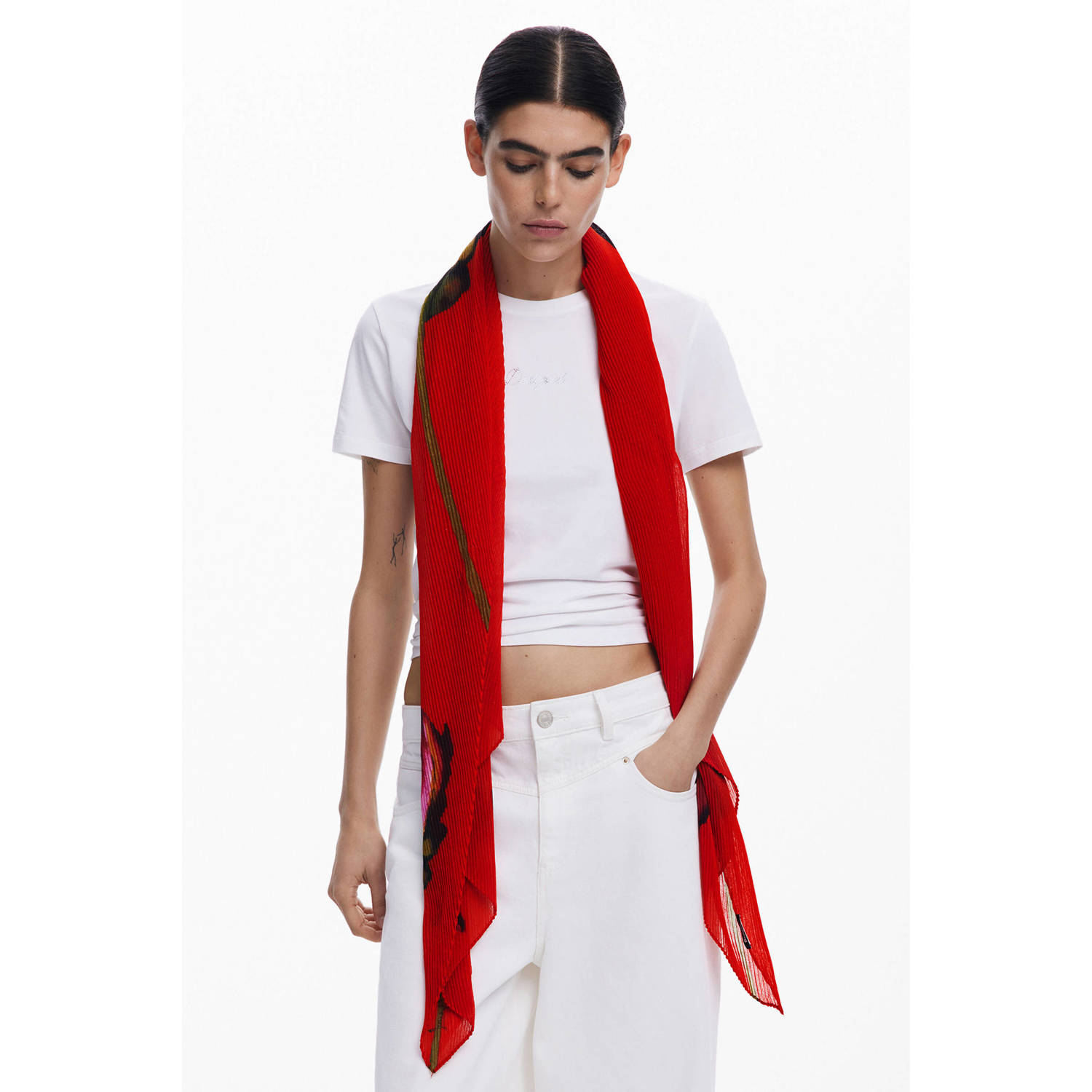 Desigual Sjaal FOU_ BIG FIORE RECTANGLE 25SAWA59