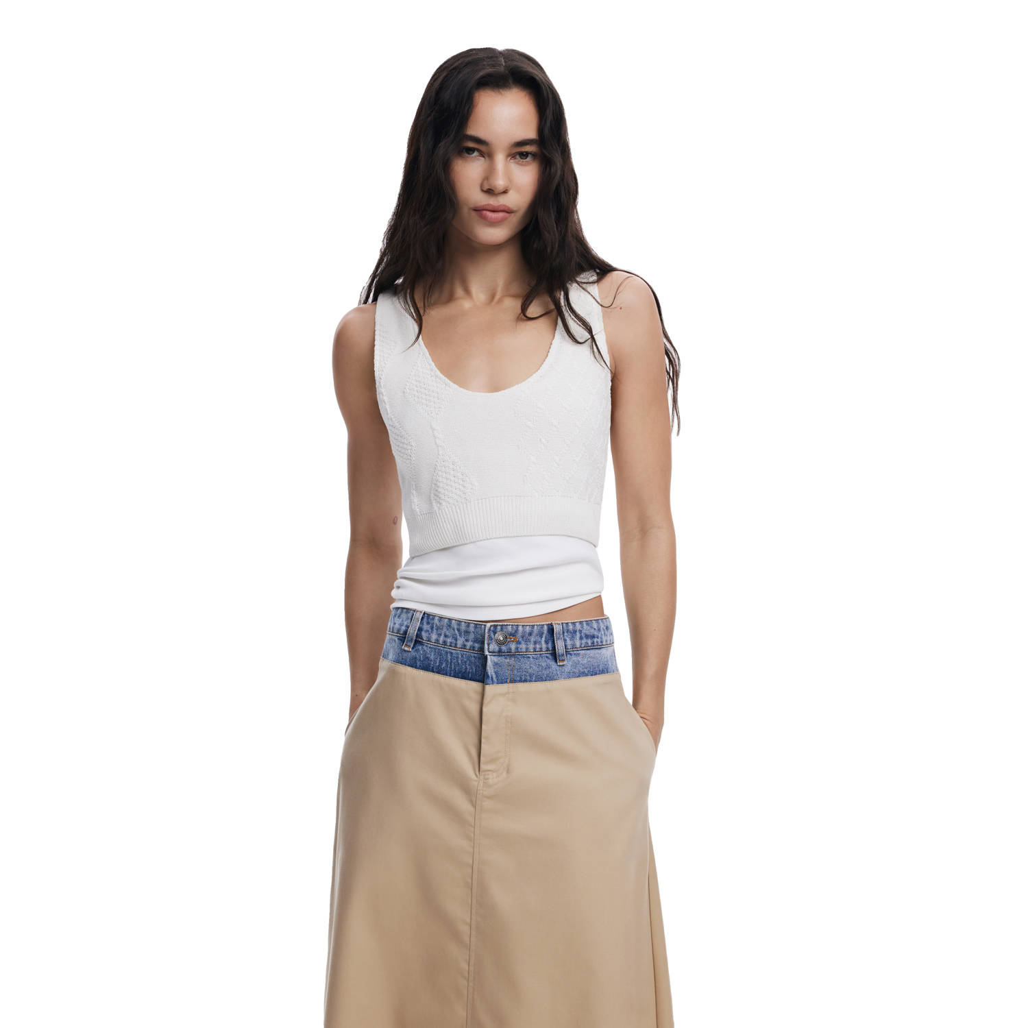 Desigual top ecru