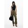 Desigual straight regular waist cargobroek groen