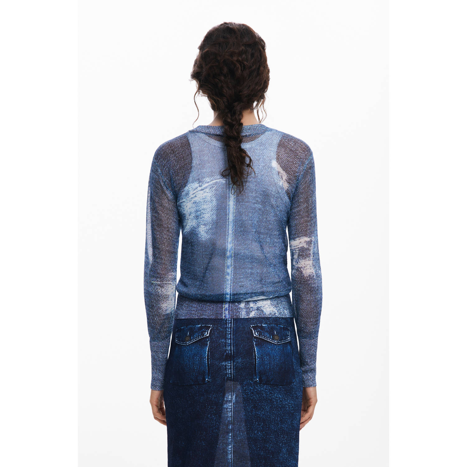 Desigual top blauw