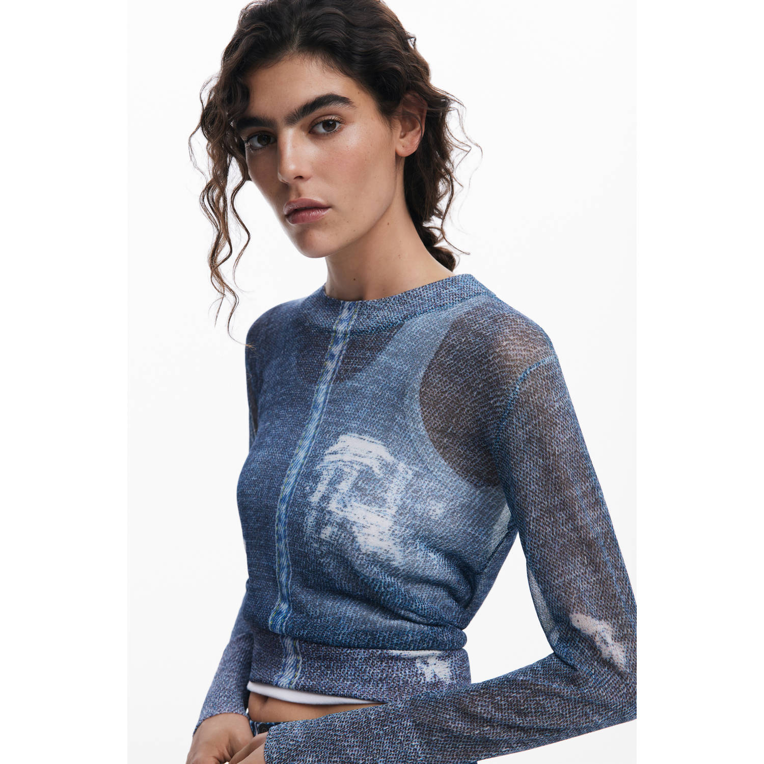 Desigual top blauw