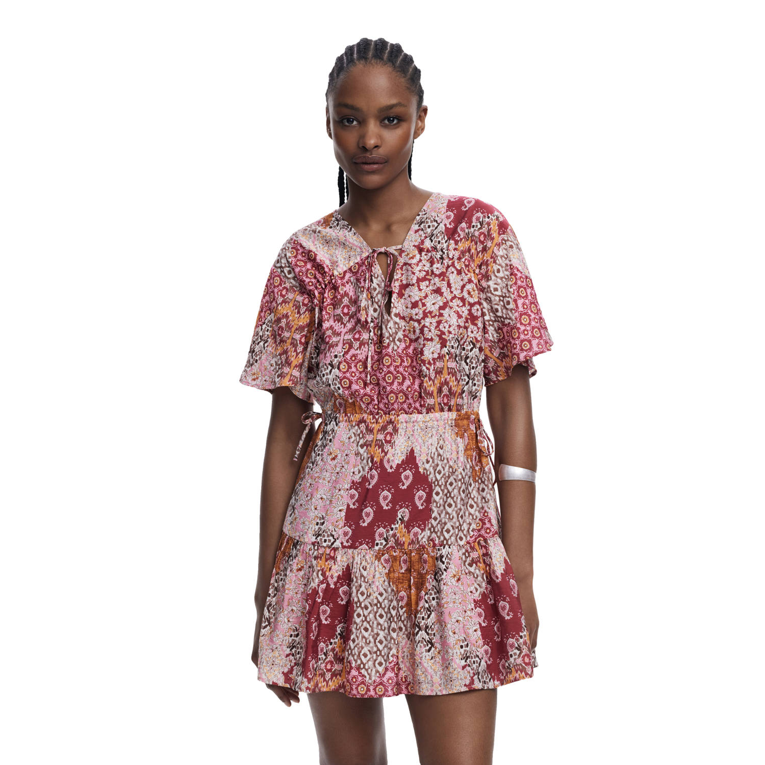 Desigual korte jurk rood
