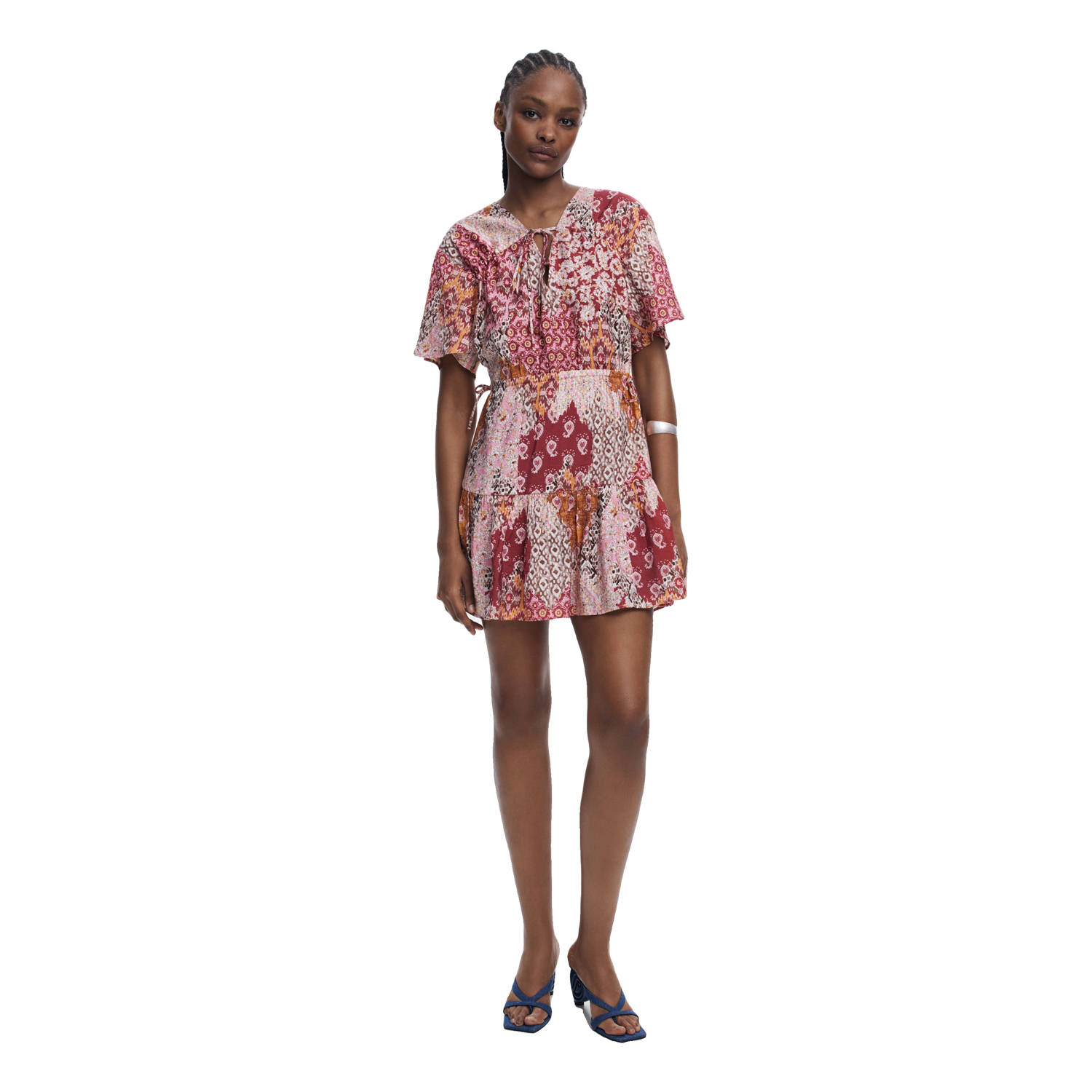 Desigual korte jurk rood