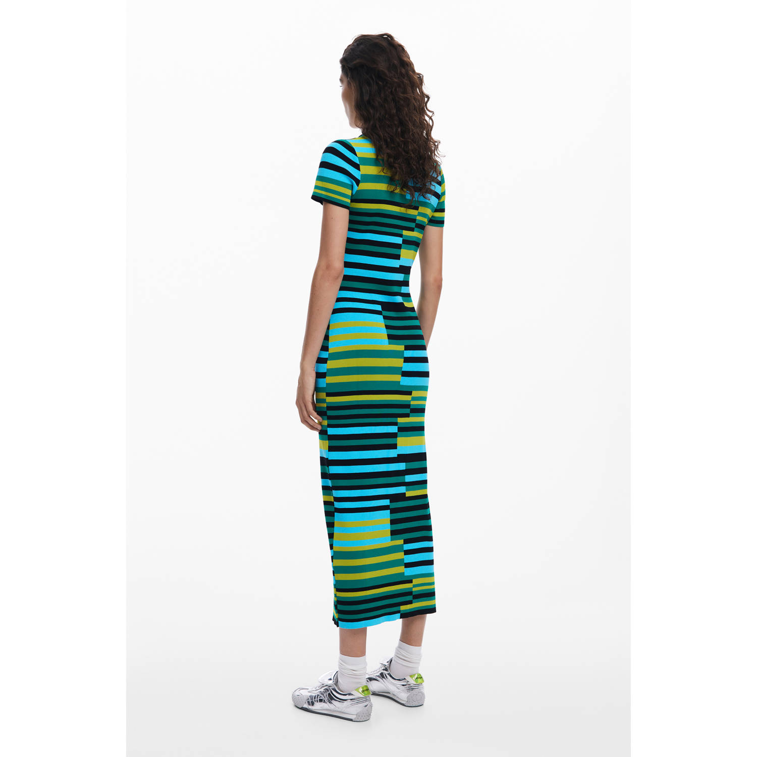 Desigual midi jurk groen