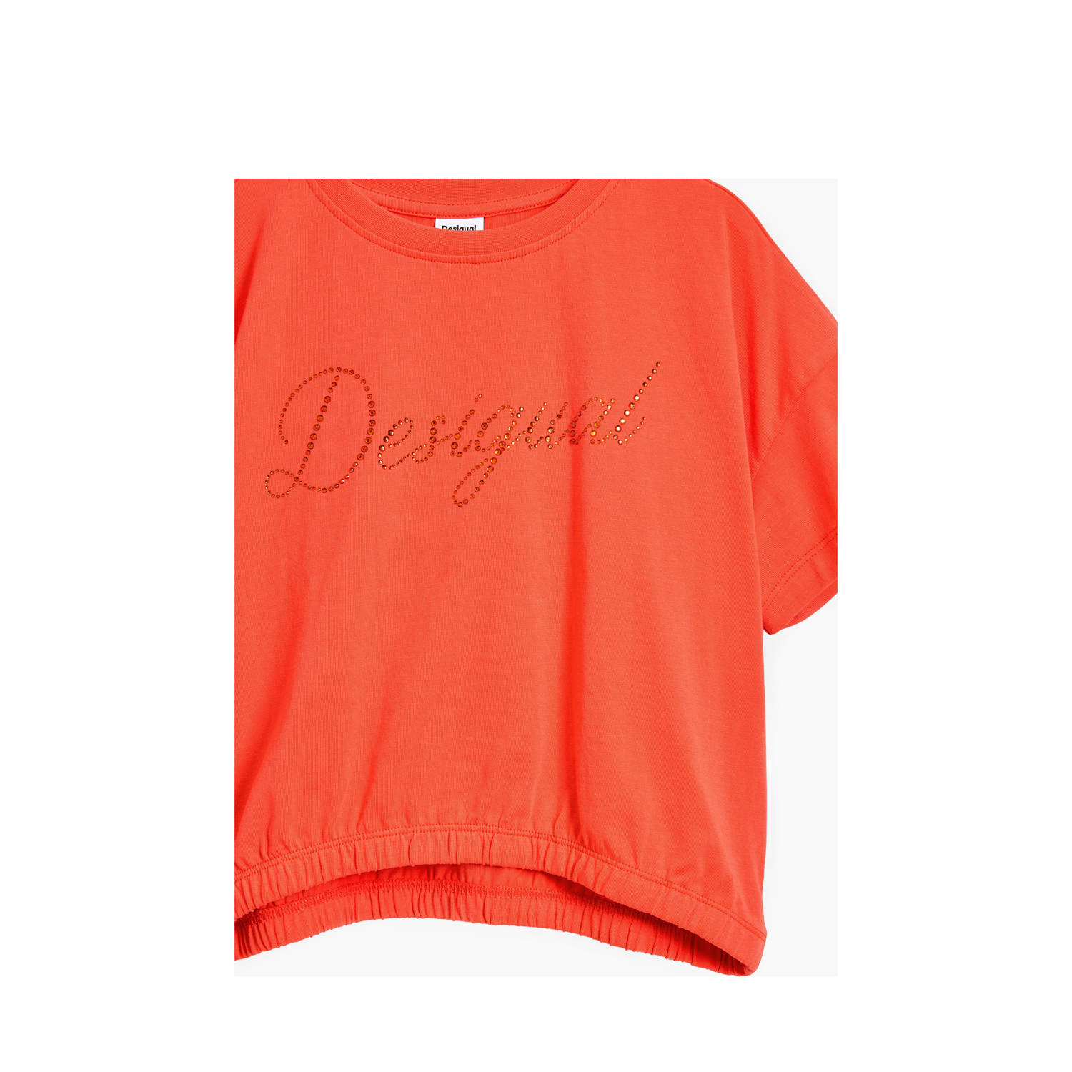 Desigual T-shirt rood met glitter