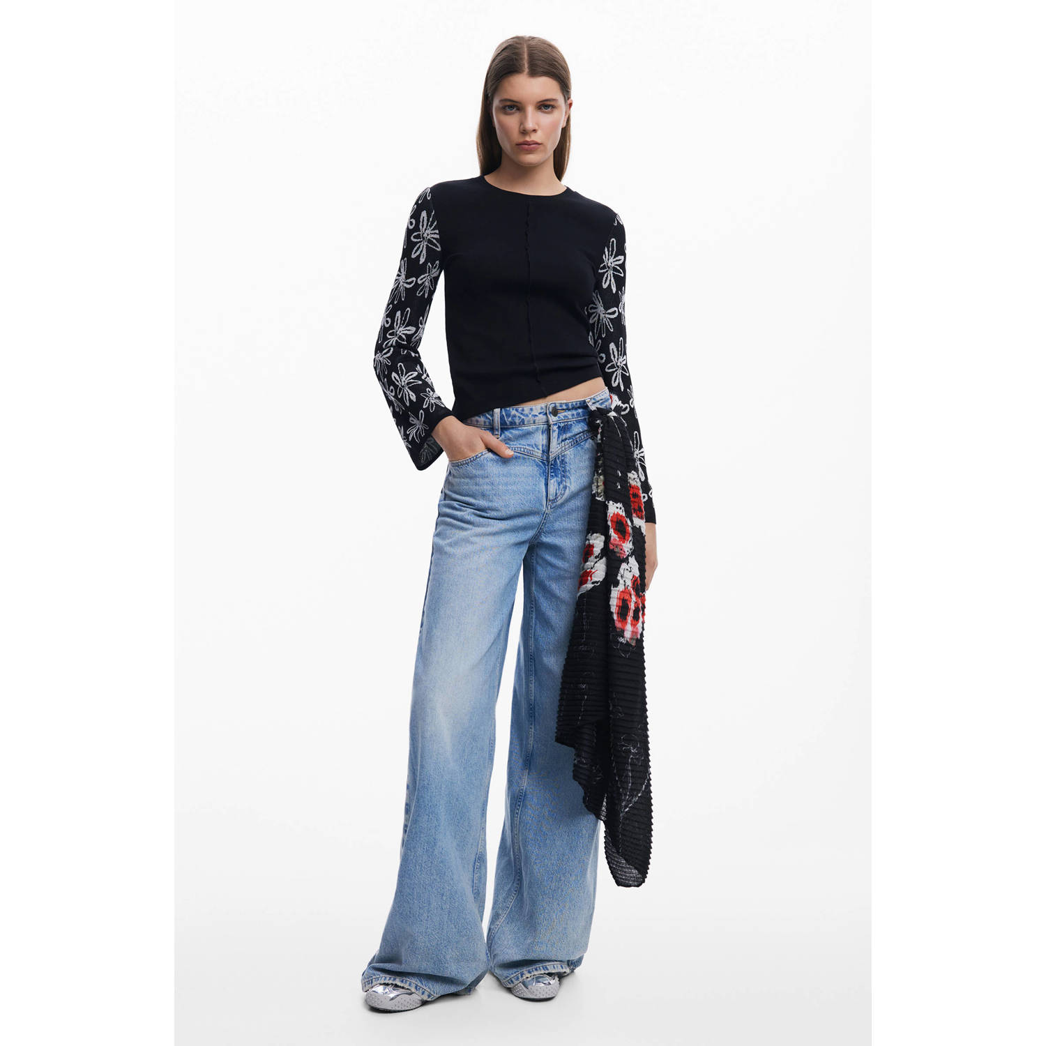 Desigual sjaal zwart