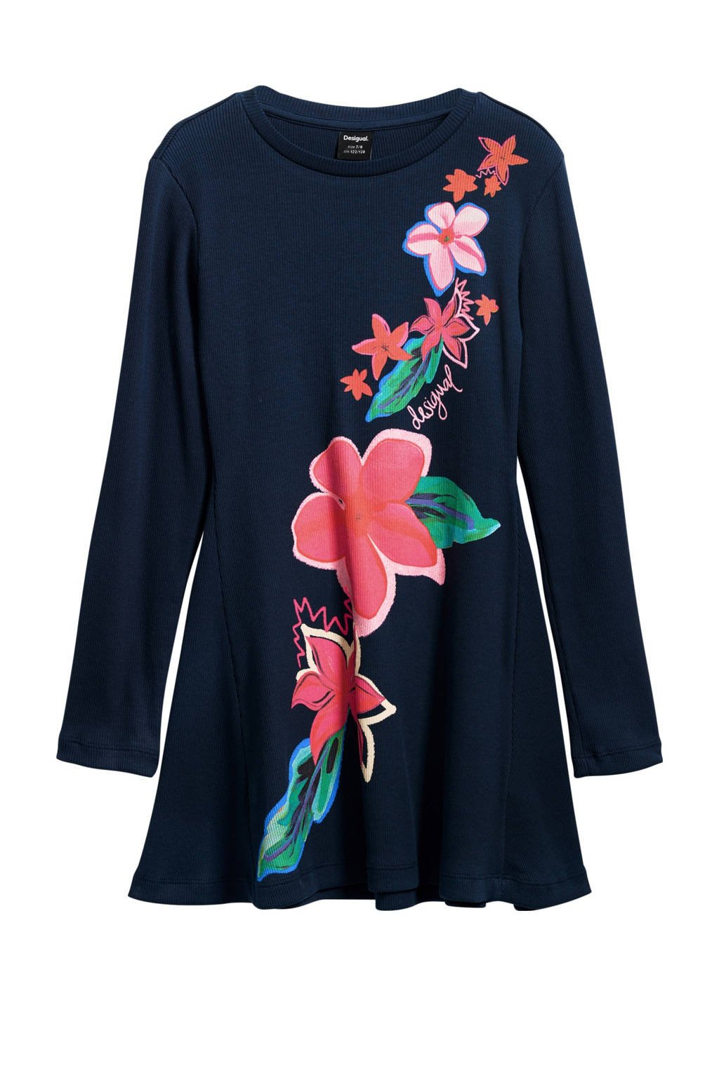 Jurken Desigual Kinderkleding Sale Blauwe Desigual Jurken Maat 140