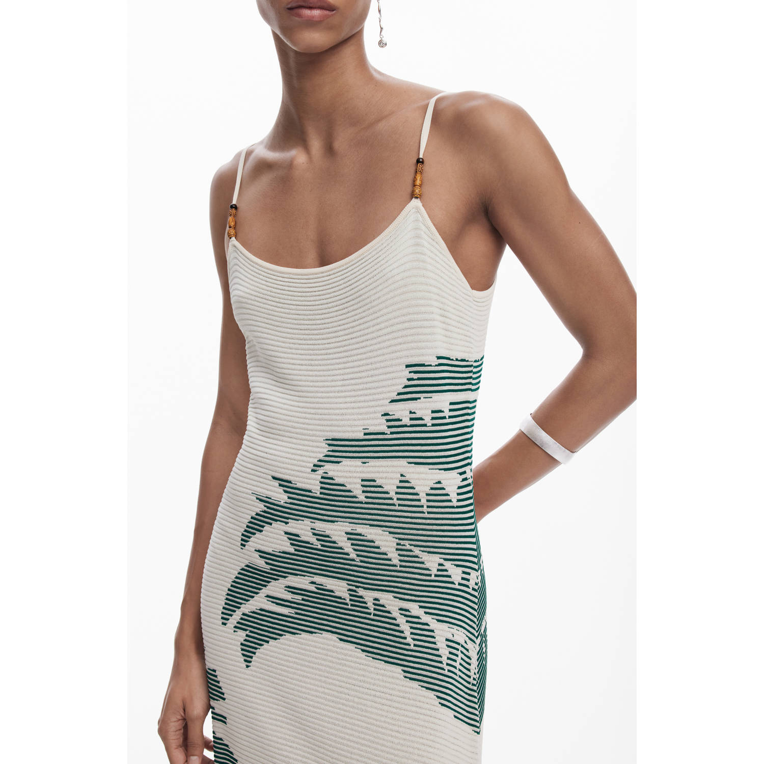 Desigual maxi jurk ecru