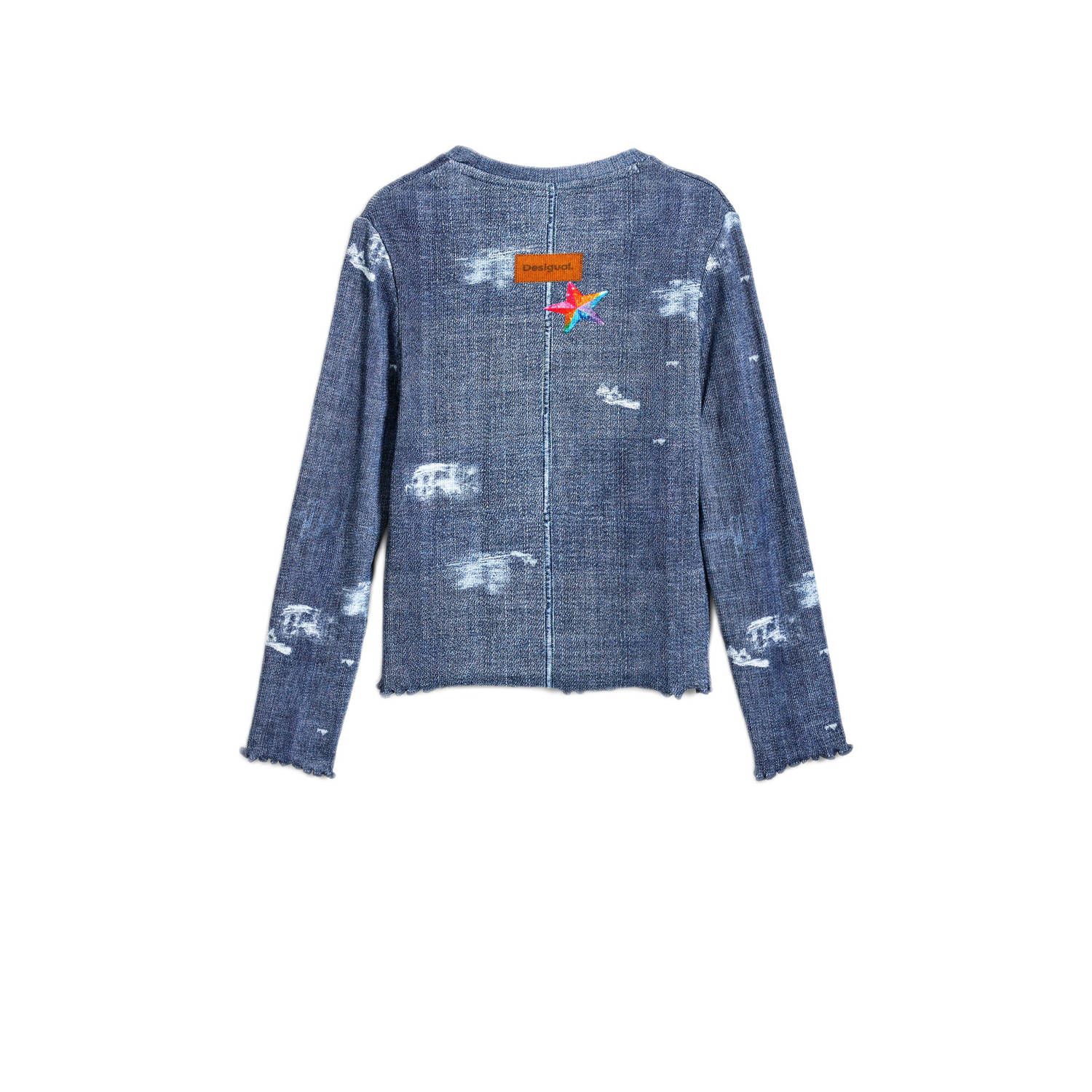Desigual longsleeve donkerblauw met glitter