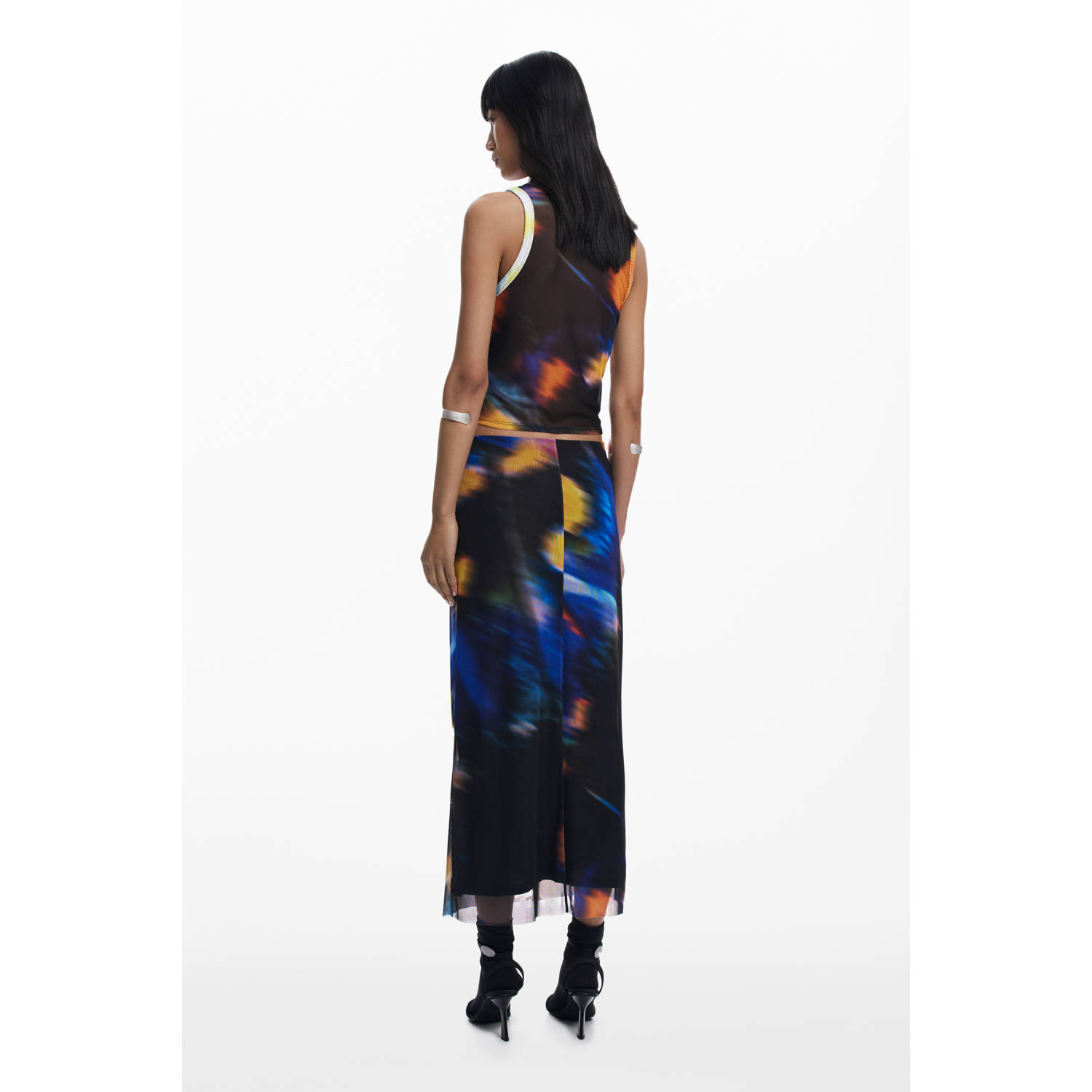 Desigual midi rok multi