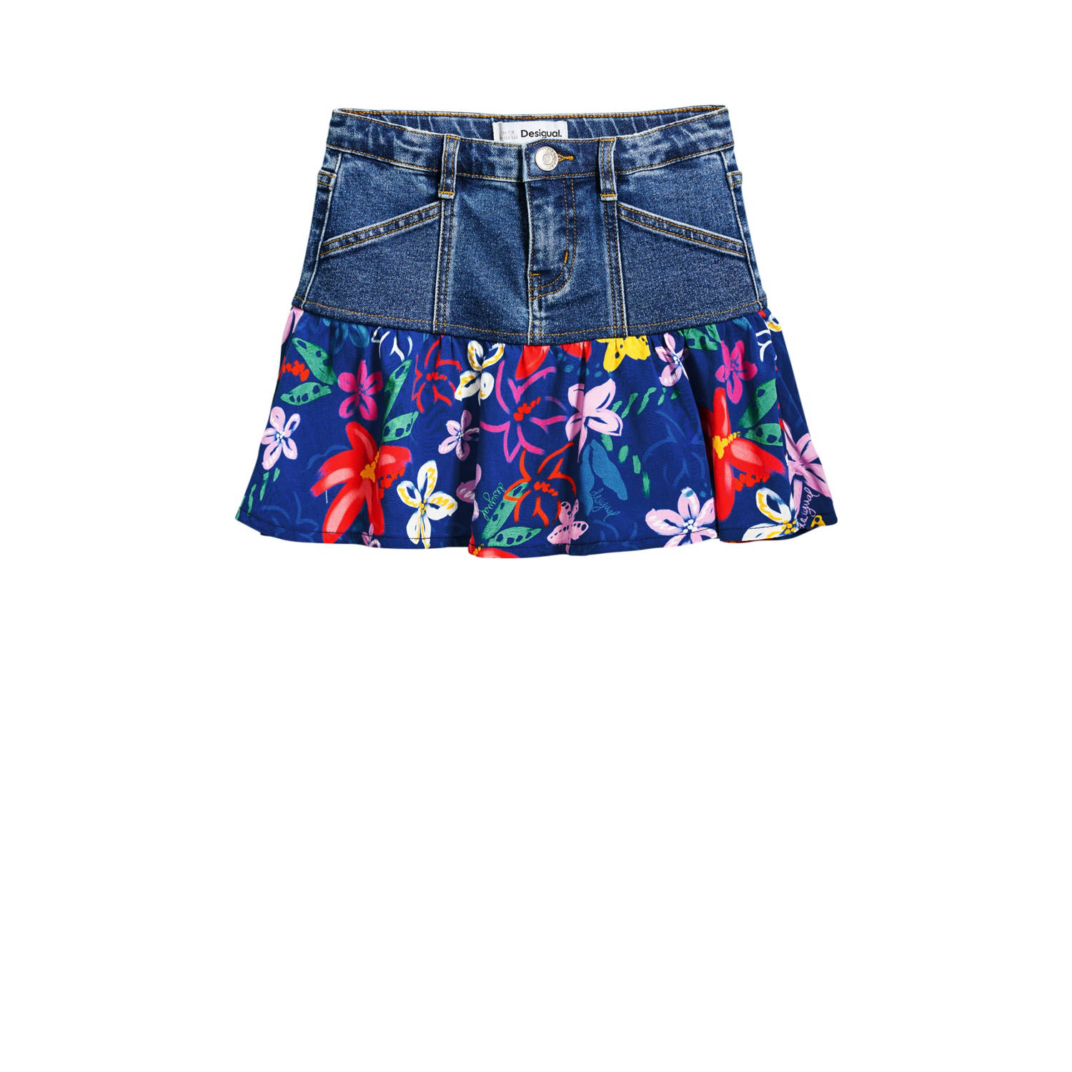 Desigual spijkerrok dark blue denim