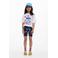 Desigual Lilo & Stitch T-shirt wit met glitter