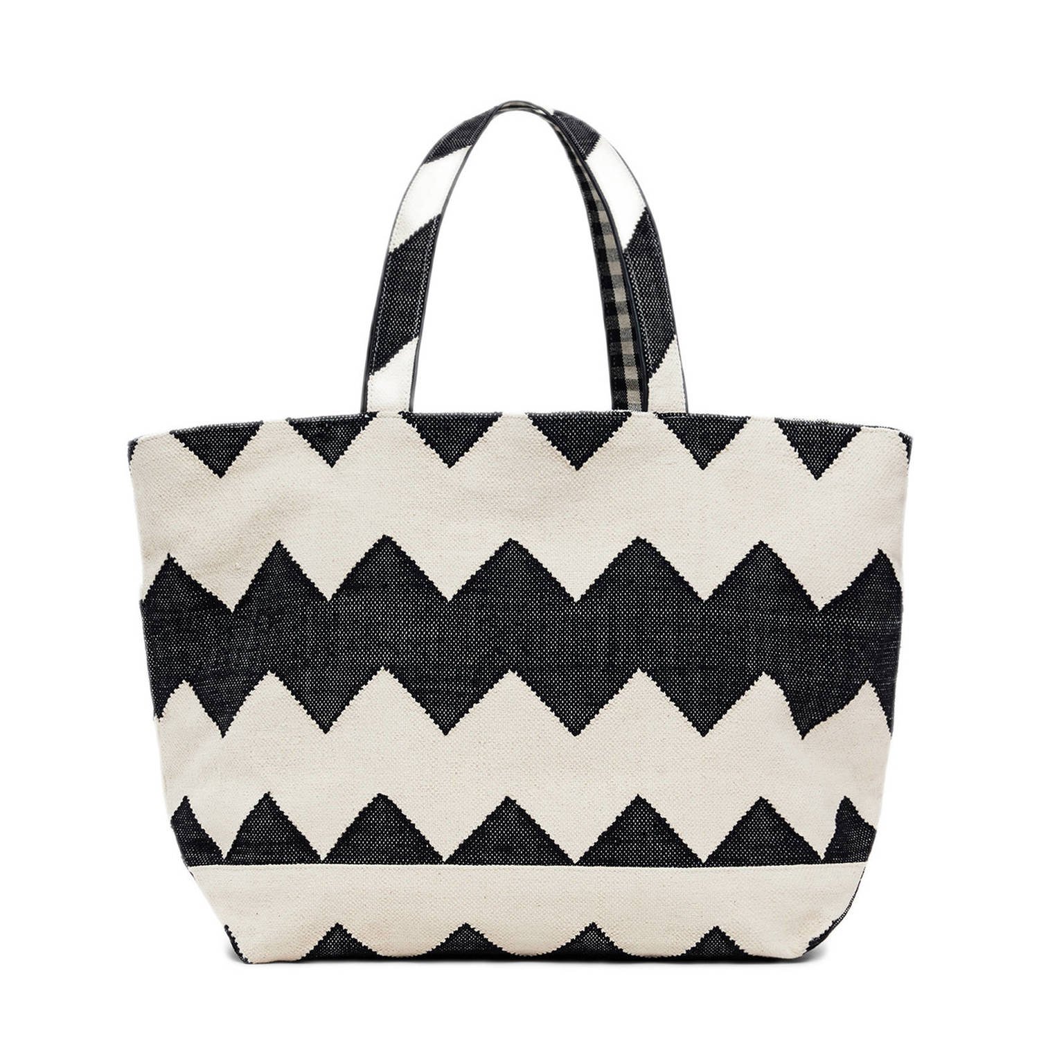 Desigual shopper zwart ecru