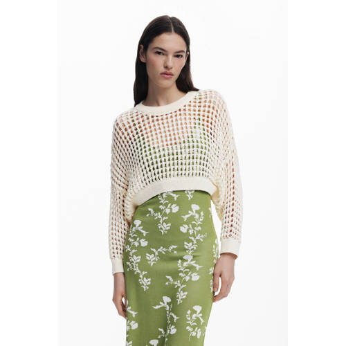 Desigual midi jurk gehaakt groen afbeelding