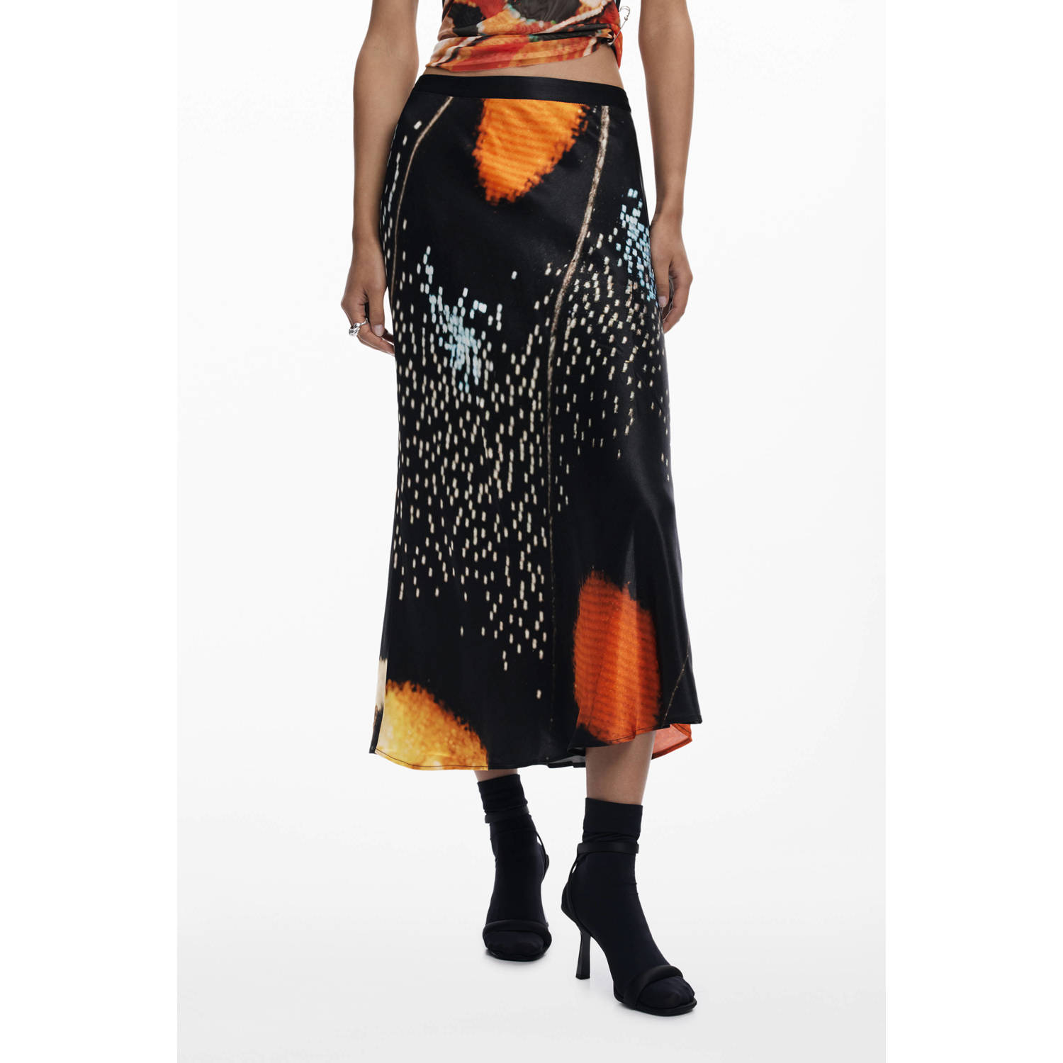 Desigual midi rok multi