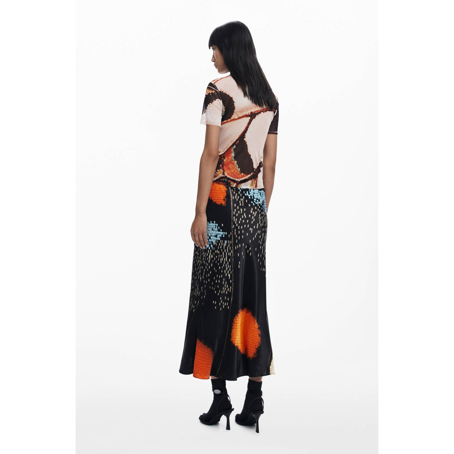 Desigual midi rok multi