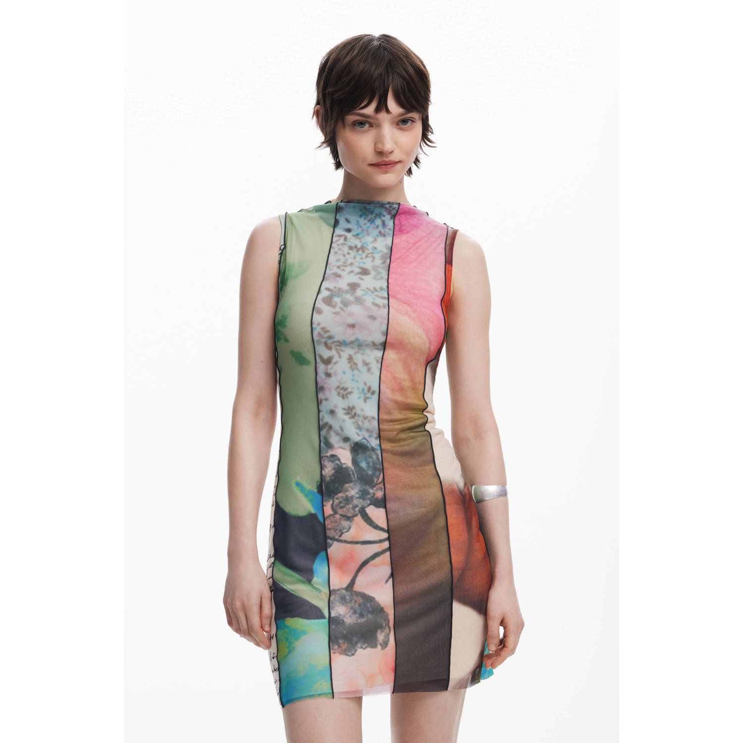 Desigual korte jurk multi