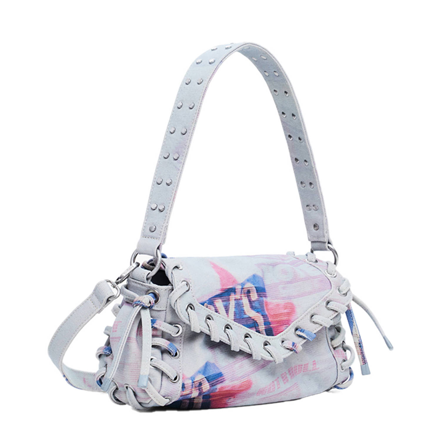 Desigual denim crossbody tas multi
