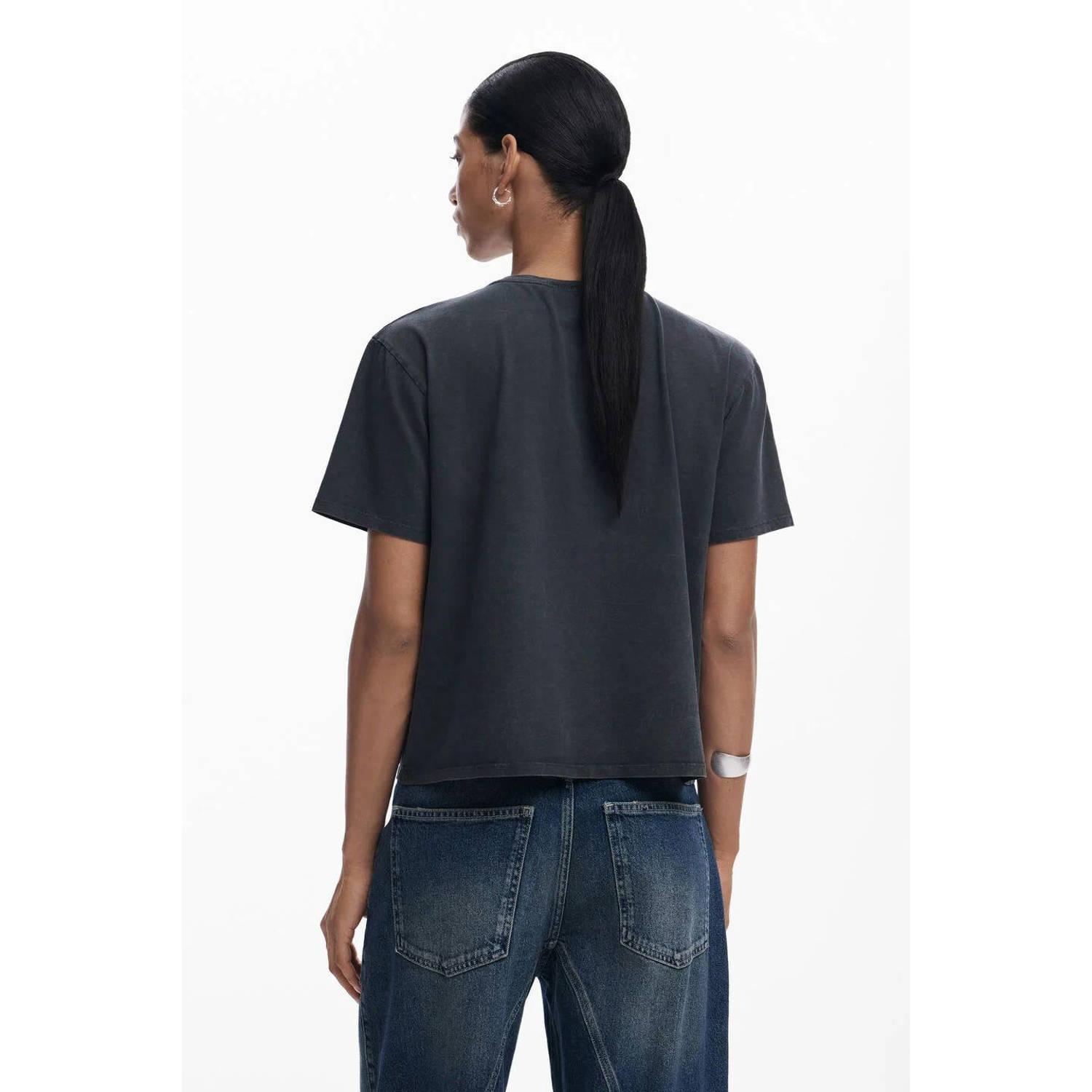 Desigual T-shirt antraciet