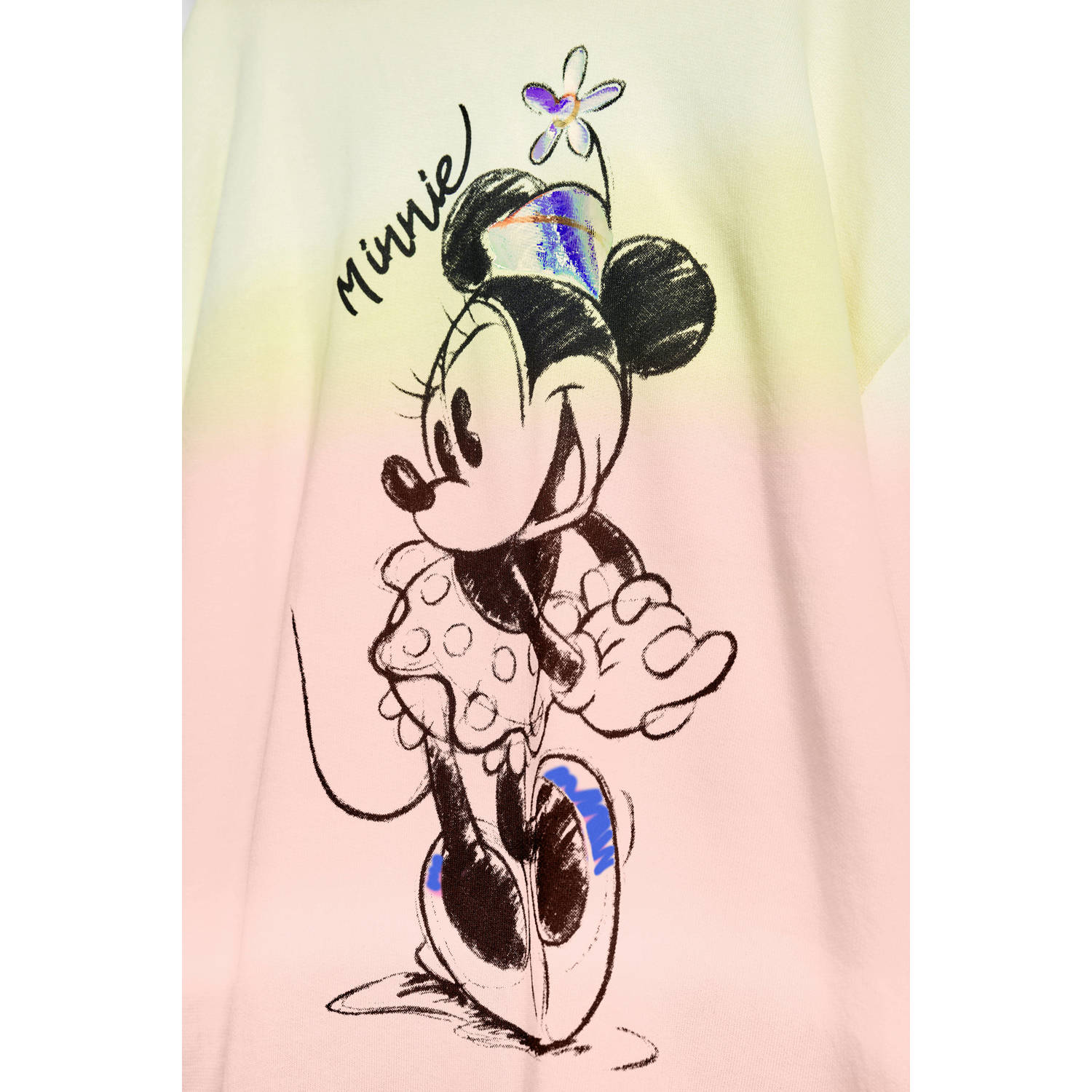 Desigual Minnie Mouse sweater lichtroze