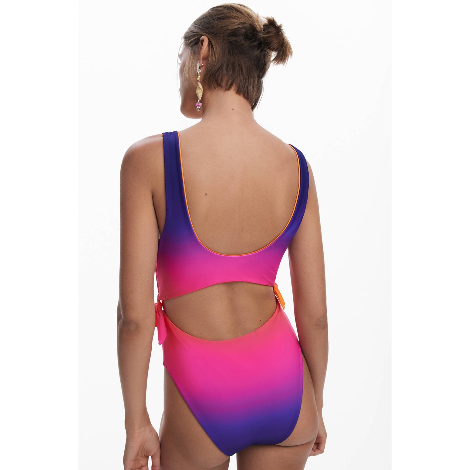 Desigual cut-out badpak roze paars