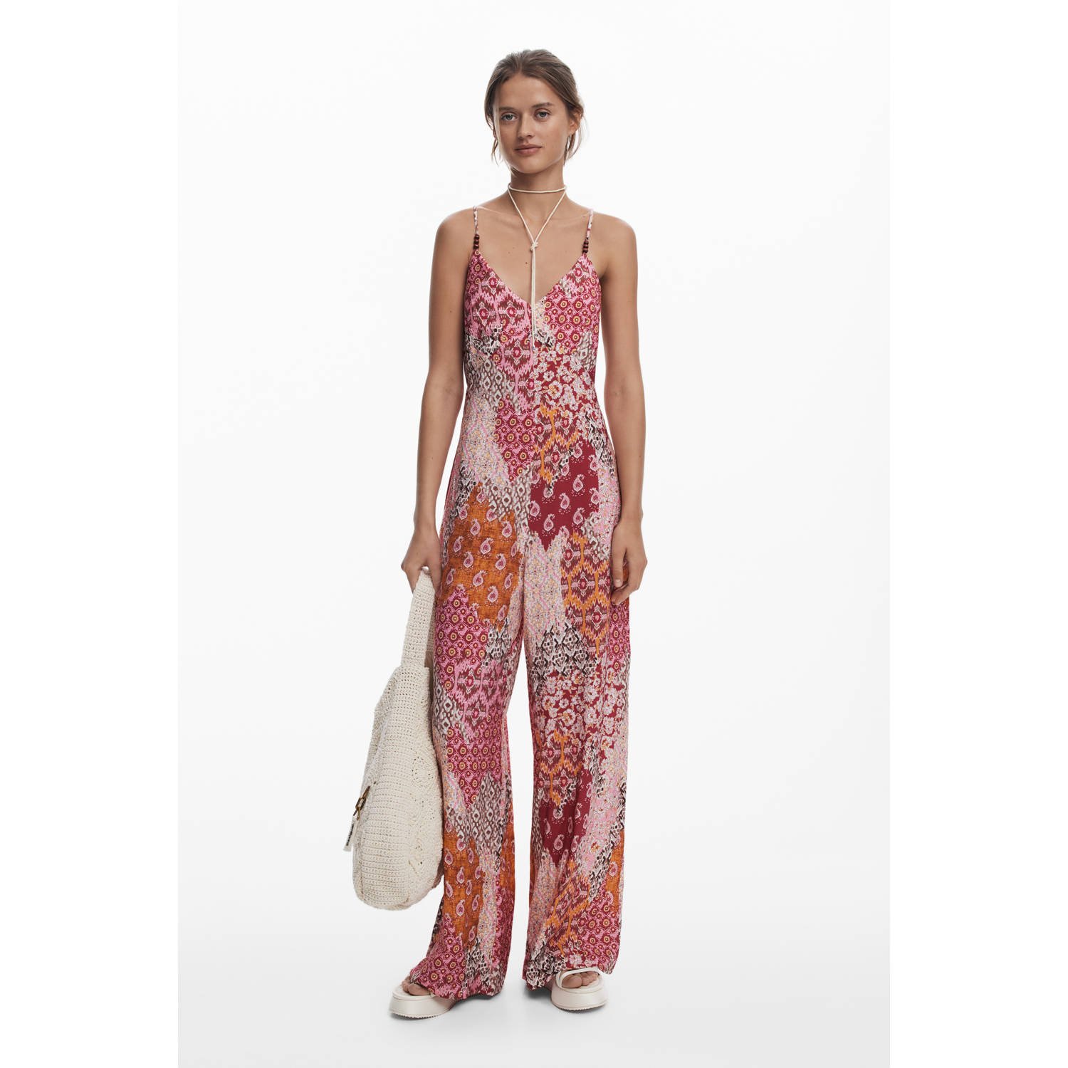 Desigual rood jumpsuit