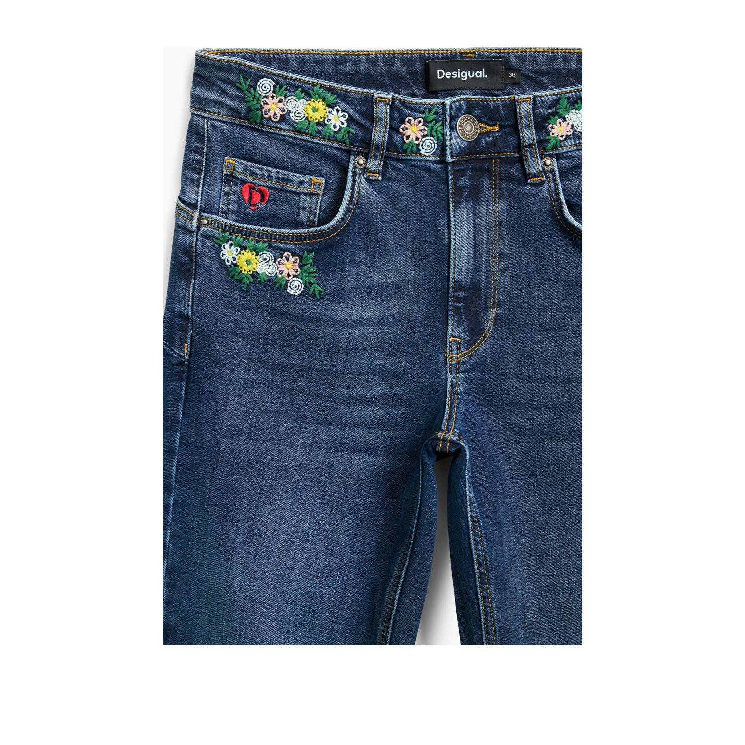 Desigual skinny jeans dark blue denim