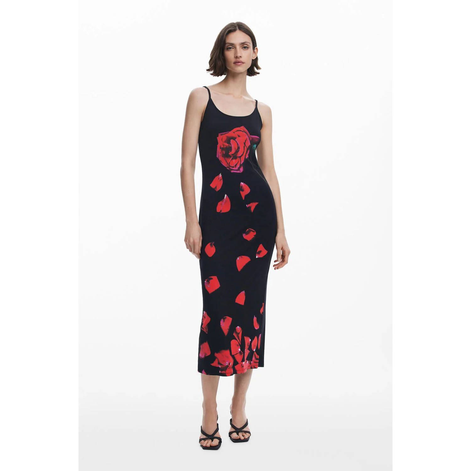 Desigual midi jurk zwart