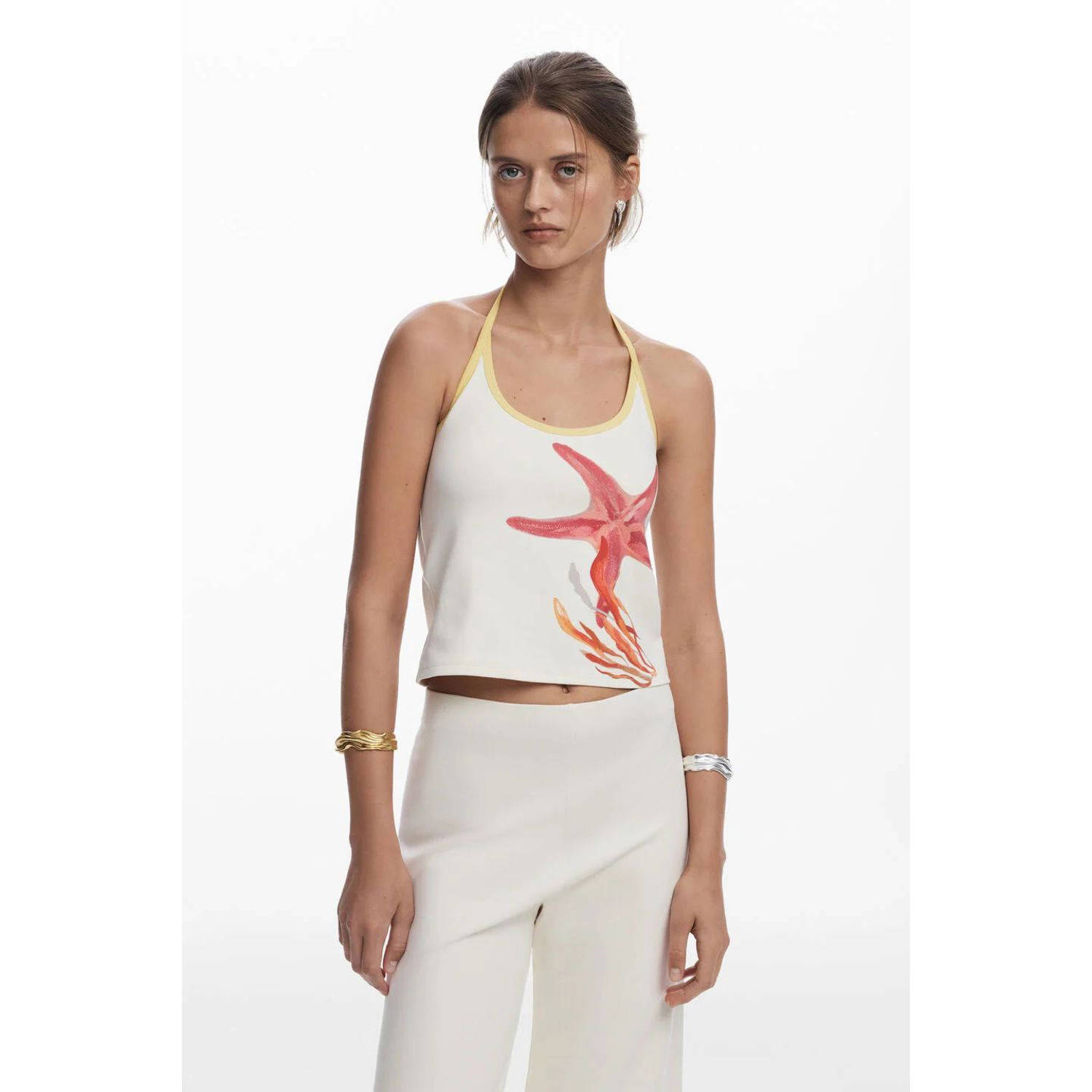 Desigual haltertop ecru
