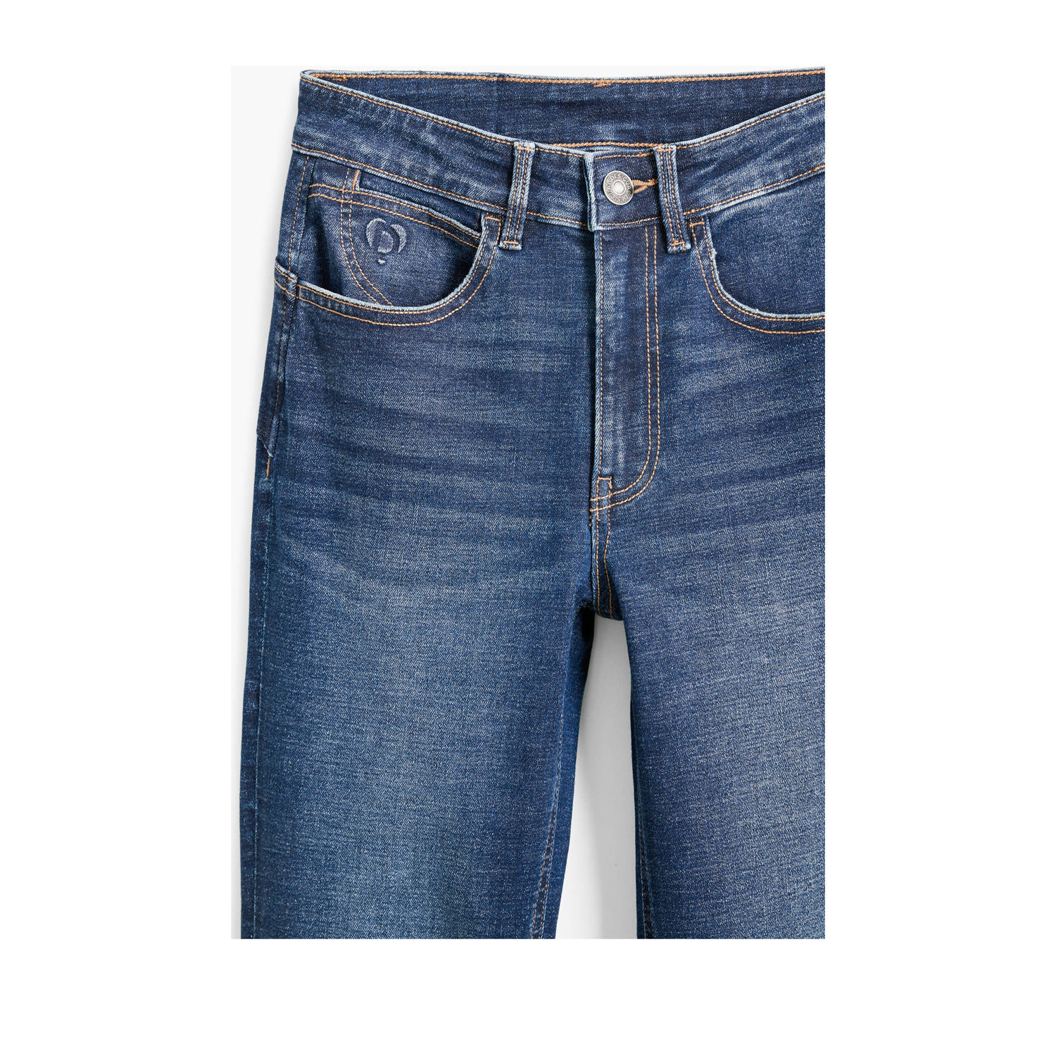 Desigual high waist flared jeans medium blue denim