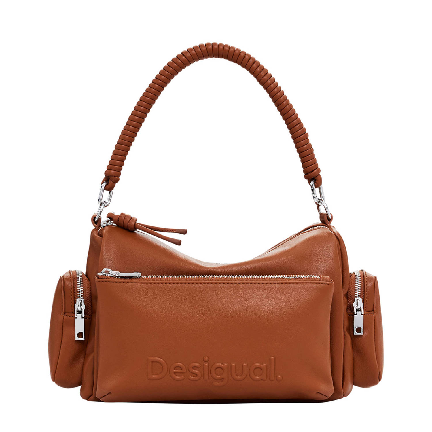 Desigual Middelgrote damestas collectie in polyurethaan Beige Dames