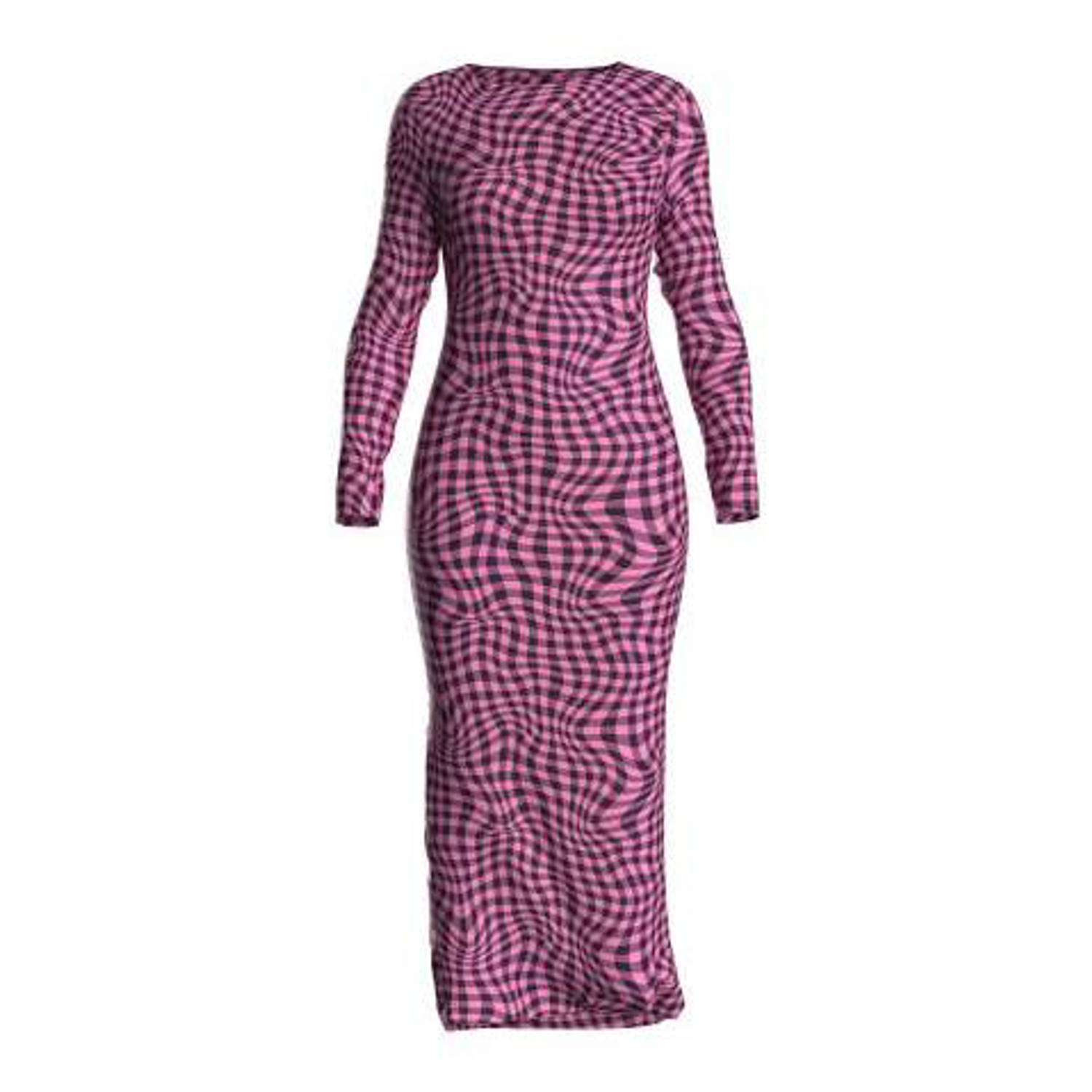 Desigual midi jurk roze