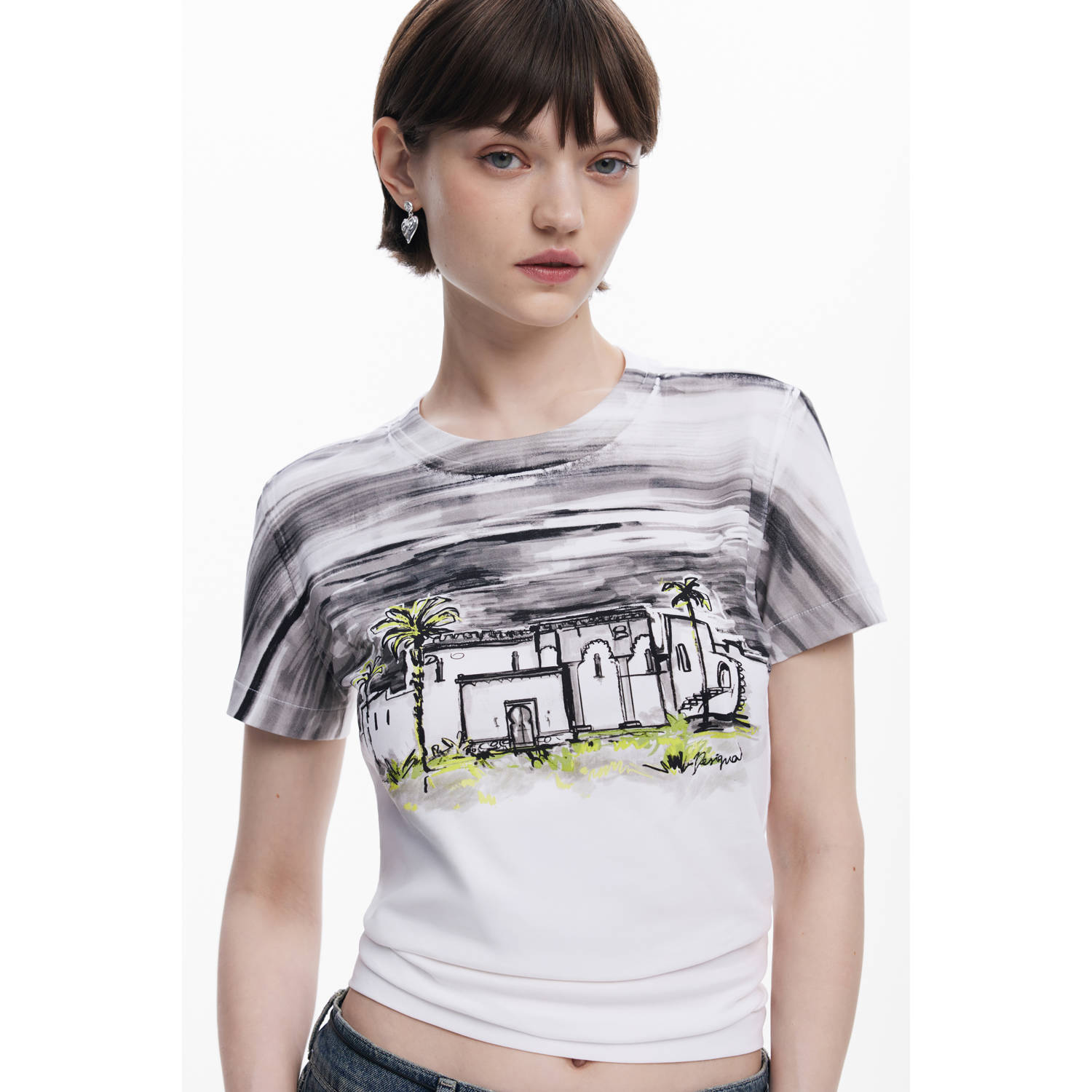 Desigual T-shirt ecru
