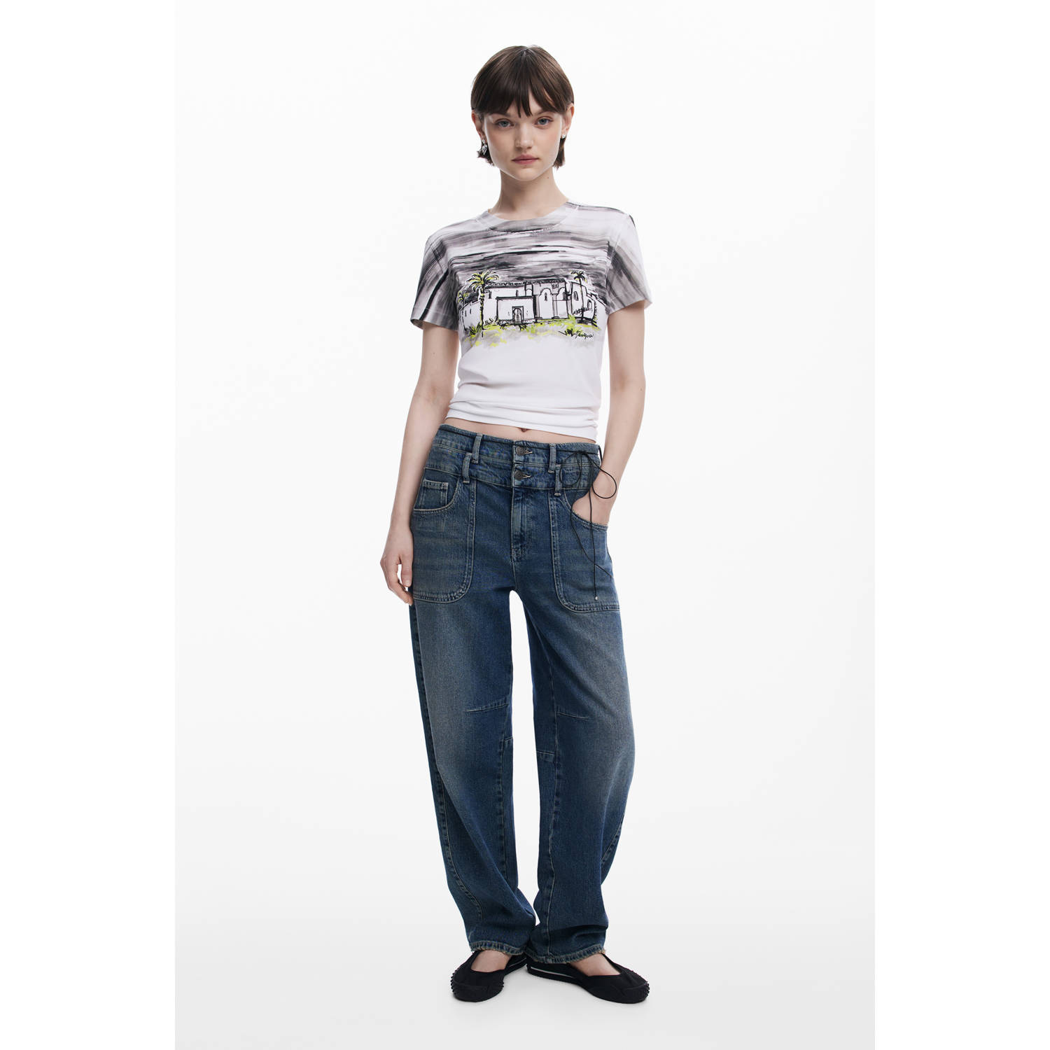 Desigual T-shirt ecru