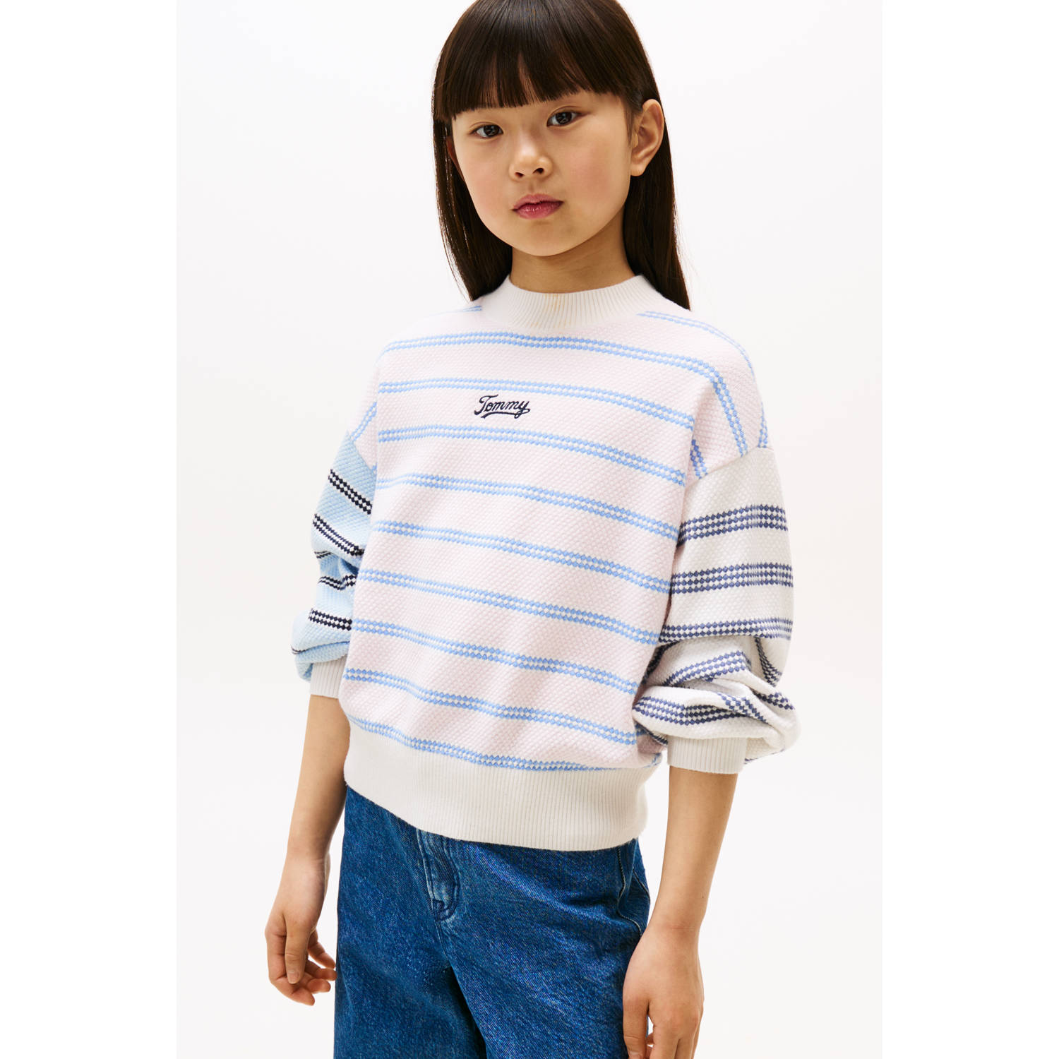 Tommy Hilfiger gebreide trui blauw