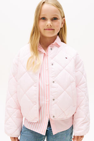 gewatteerde jas roze