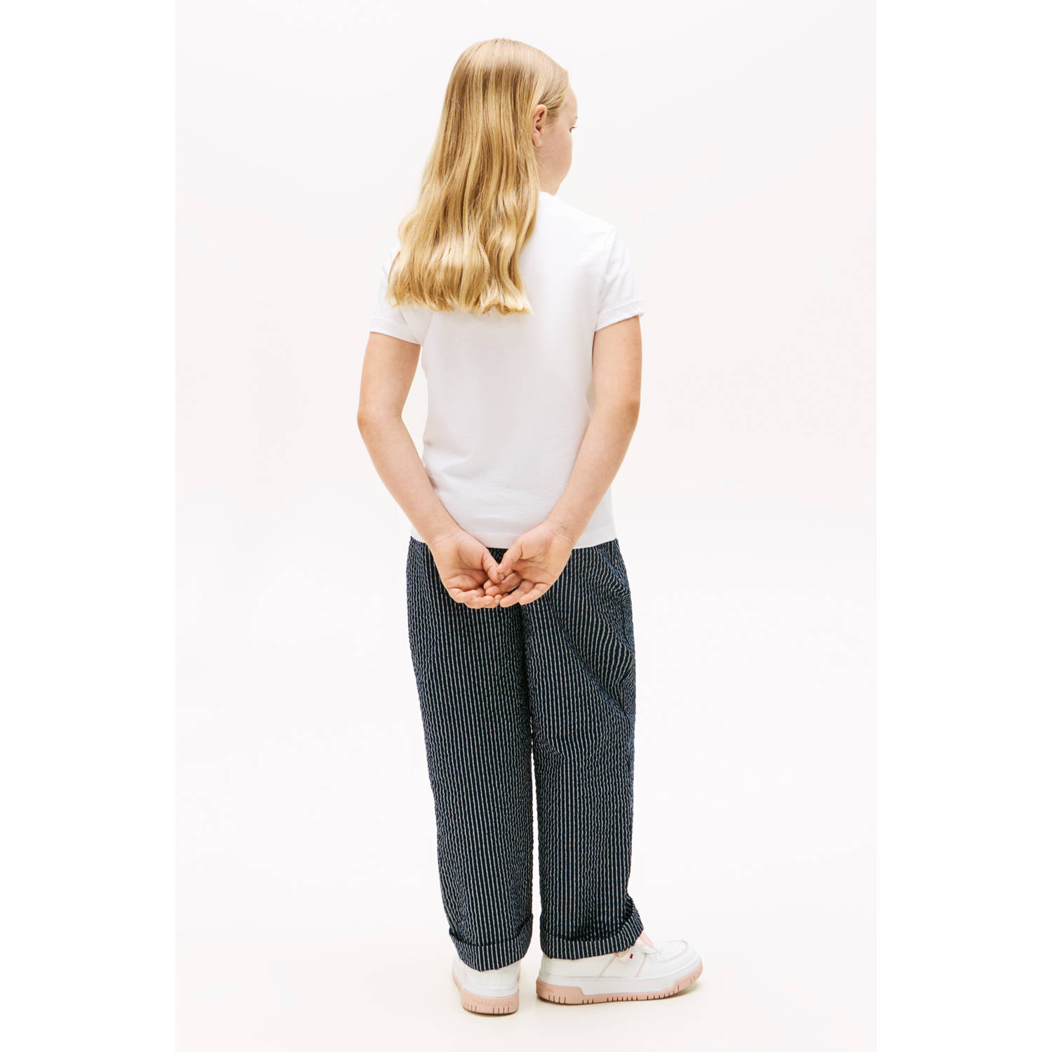 Tommy Hilfiger T-shirt wit met pailletten