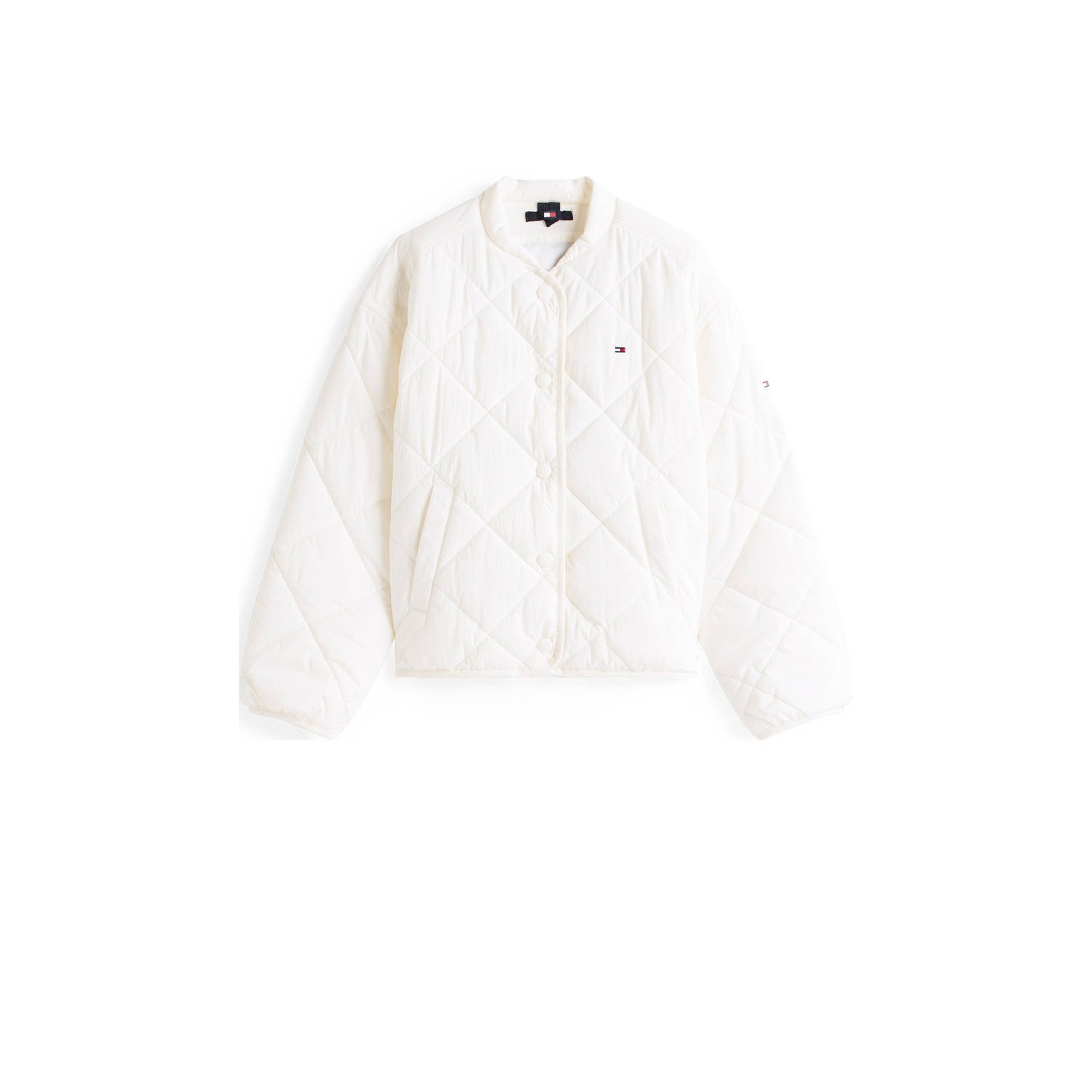 Tommy Hilfiger gewatteerde jas ivoor