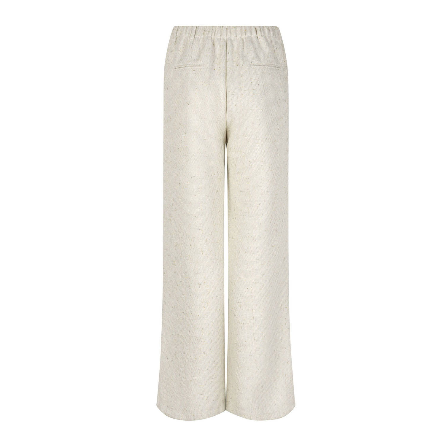 Ydence wide leg regular waist pantalon ecru