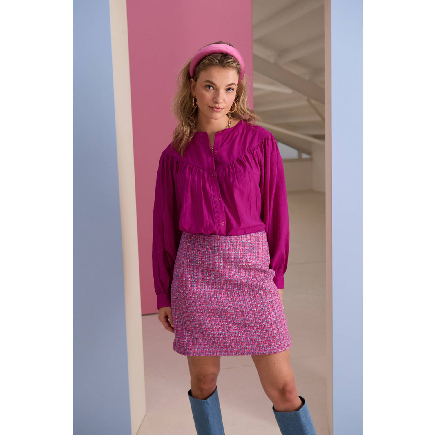 Ydence blouse fuchsia