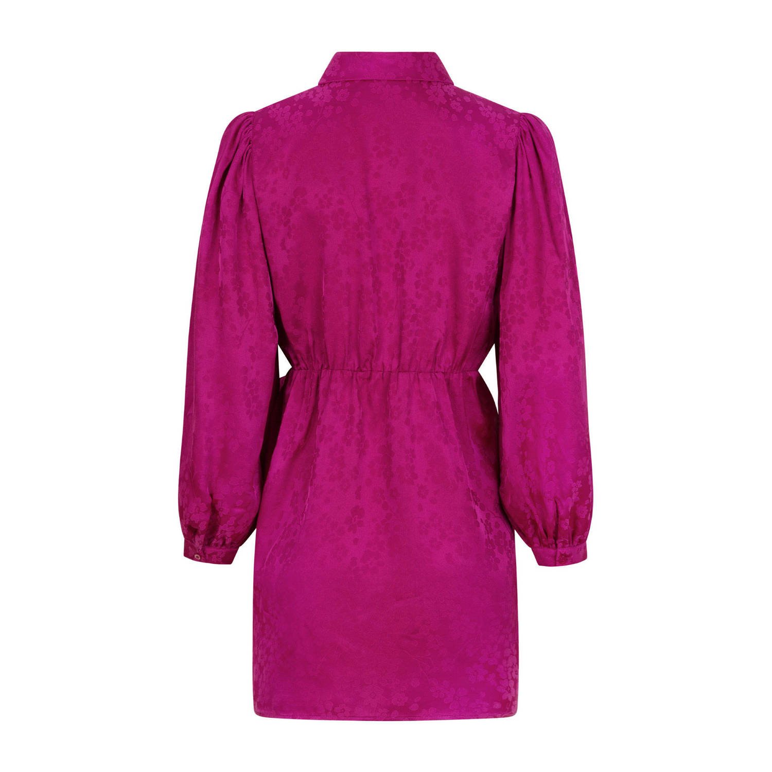 Ydence korte jurk fuchsia