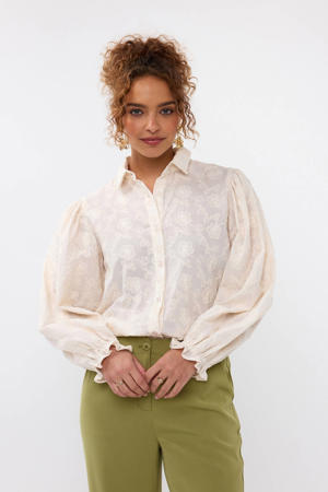 blouse ecru broderie