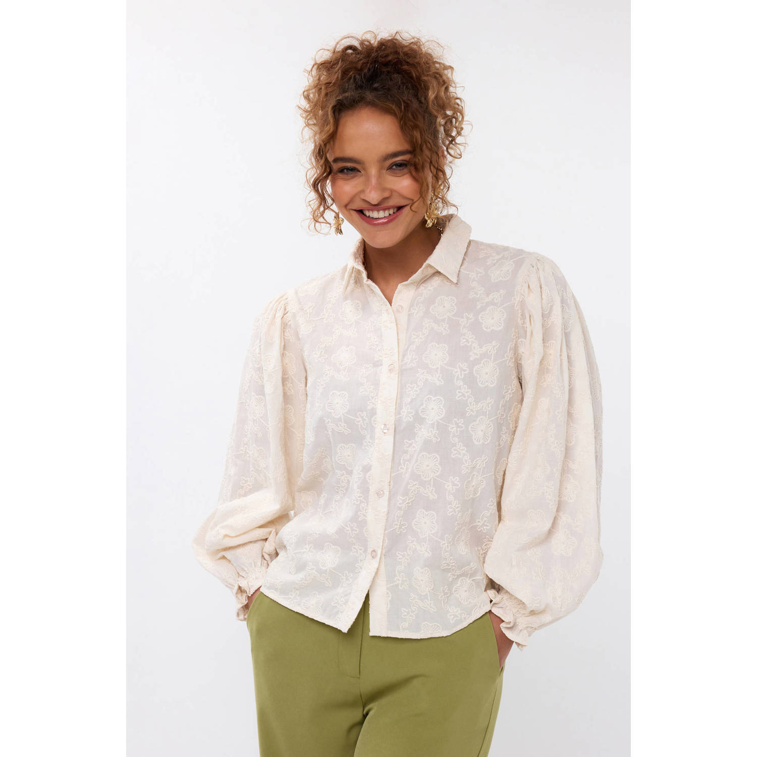 Ydence blouse ecru broderie