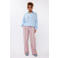 Ydence wide leg regular waist broek multi